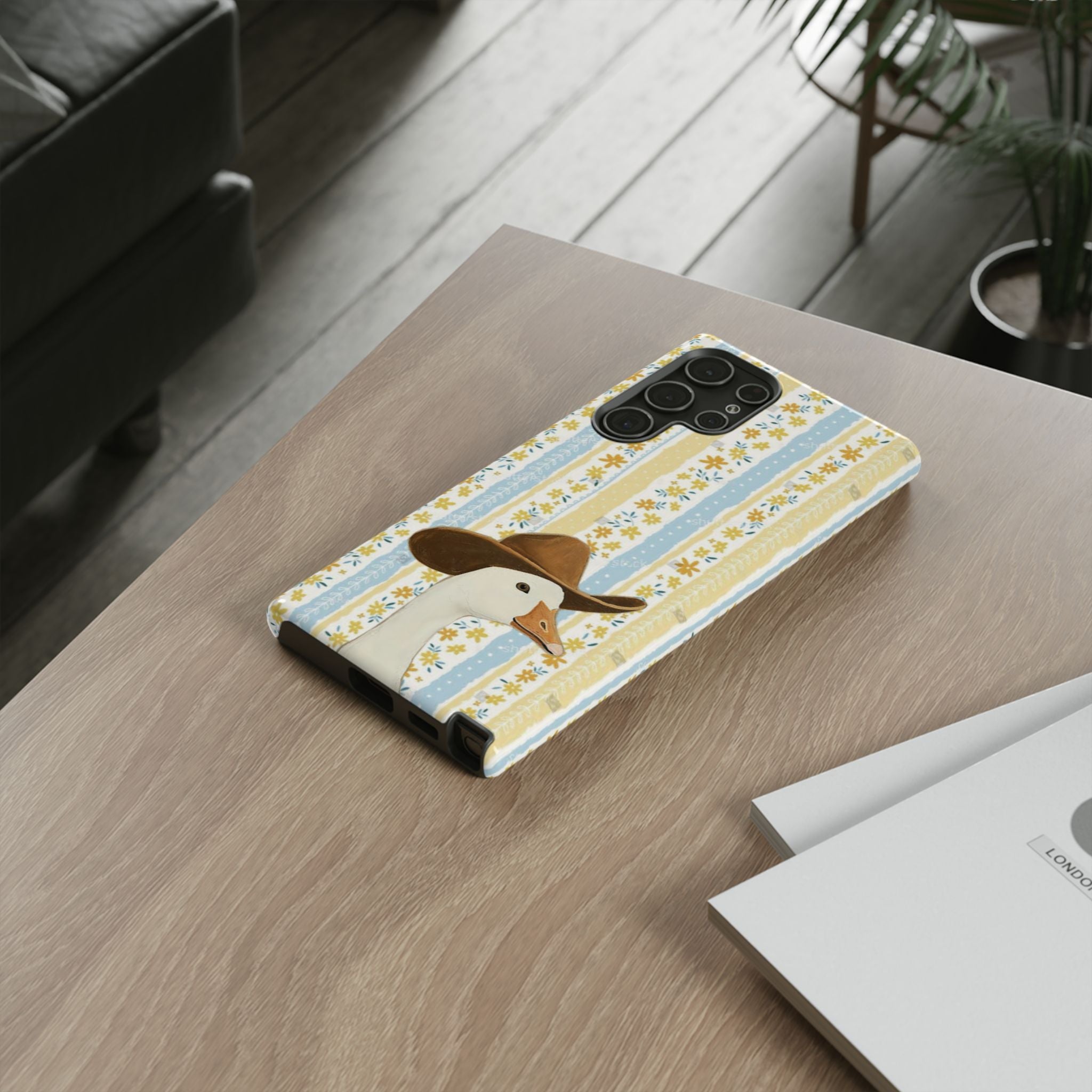 Goose Cowboy Phone Case – Cute Country Floral iPhone Cover