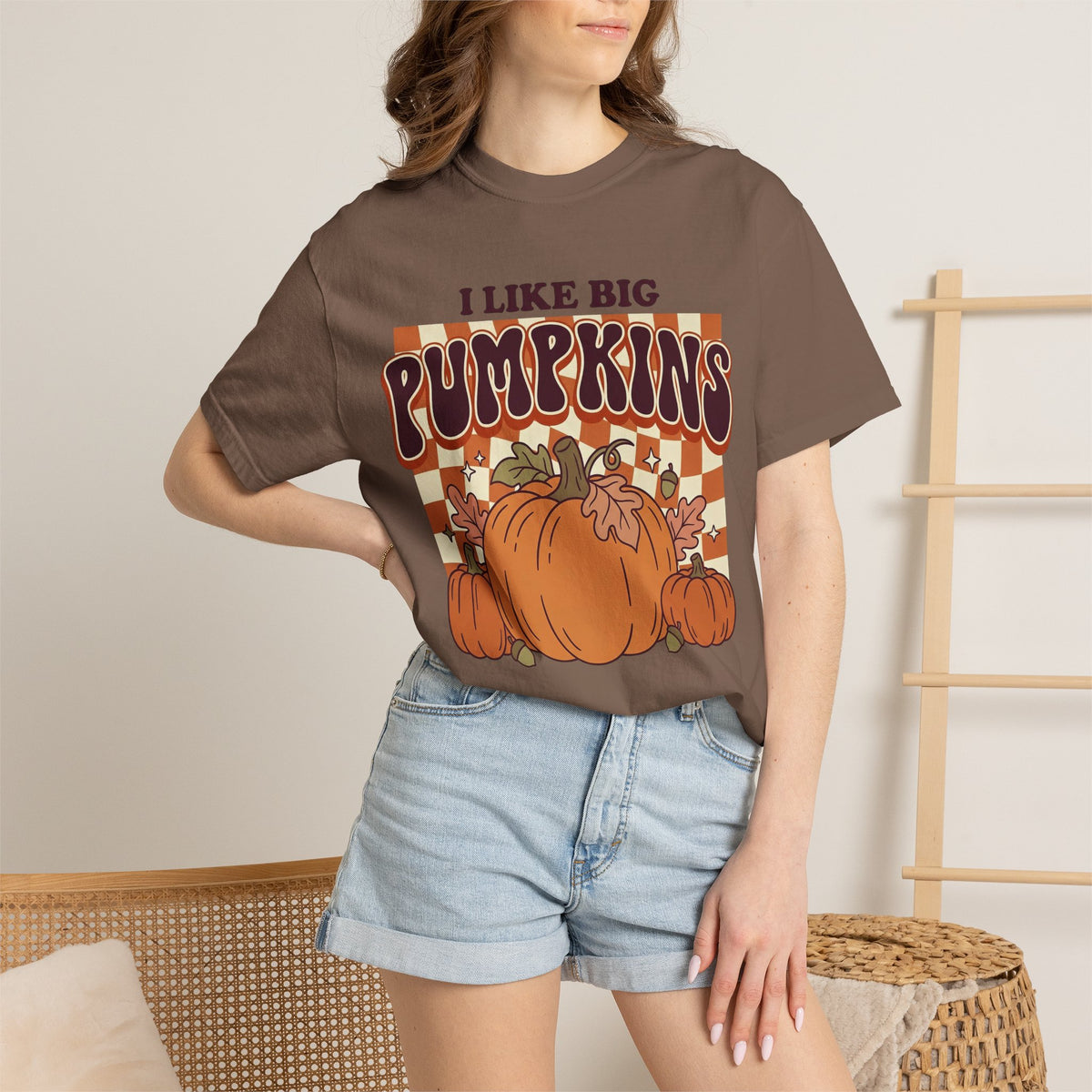 I Like Big Pumpkins Fall Thanksgiving T-Shirt