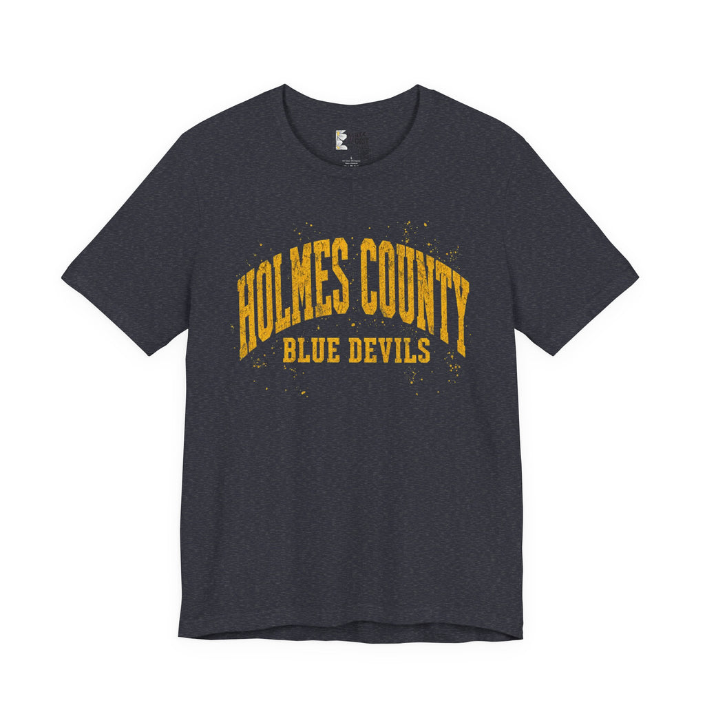 Holmes County Blue Devils Vintage Crew T‑Shirt