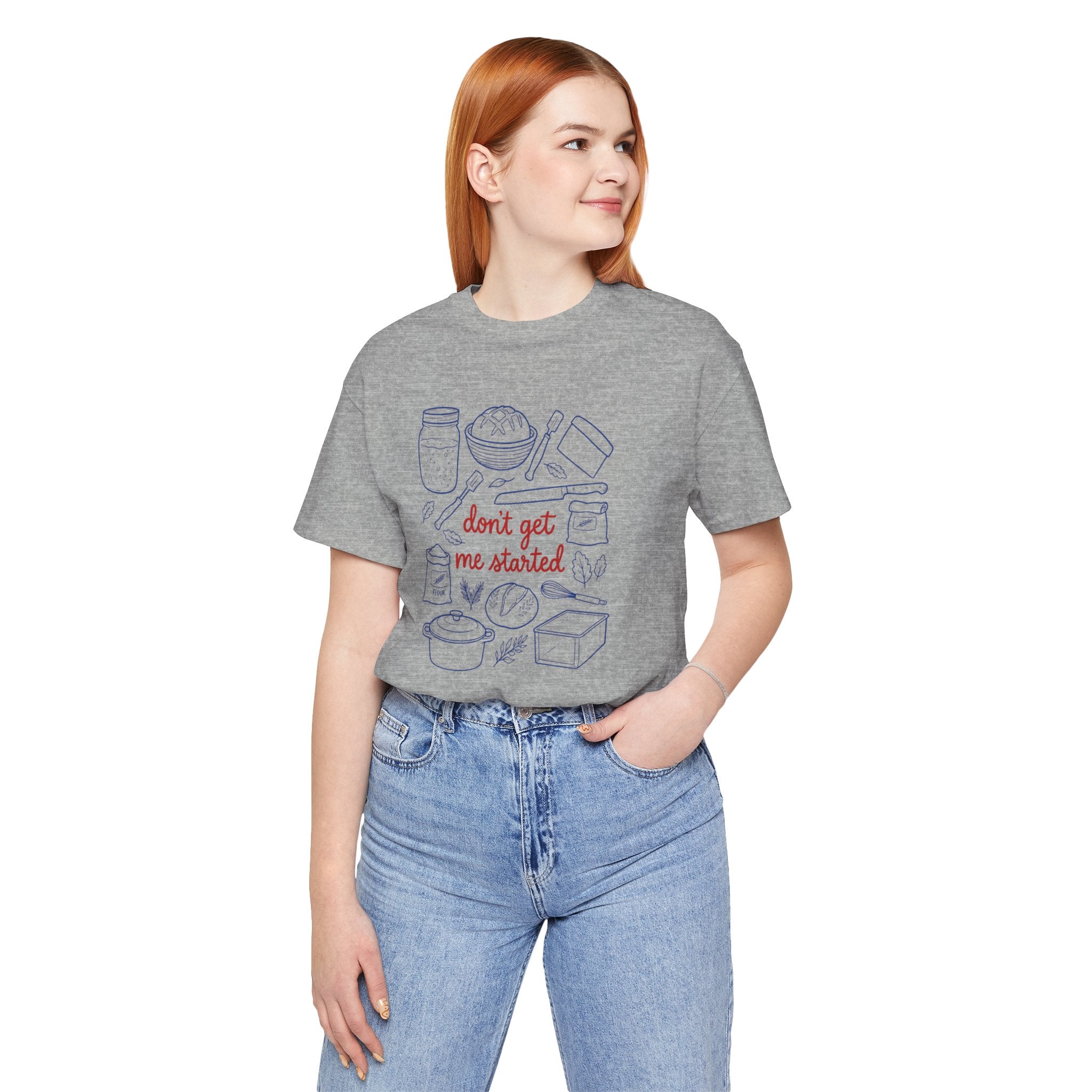 Cooking Tee — "Don't Get Me Started" Kitchen Illustration T-Shirt