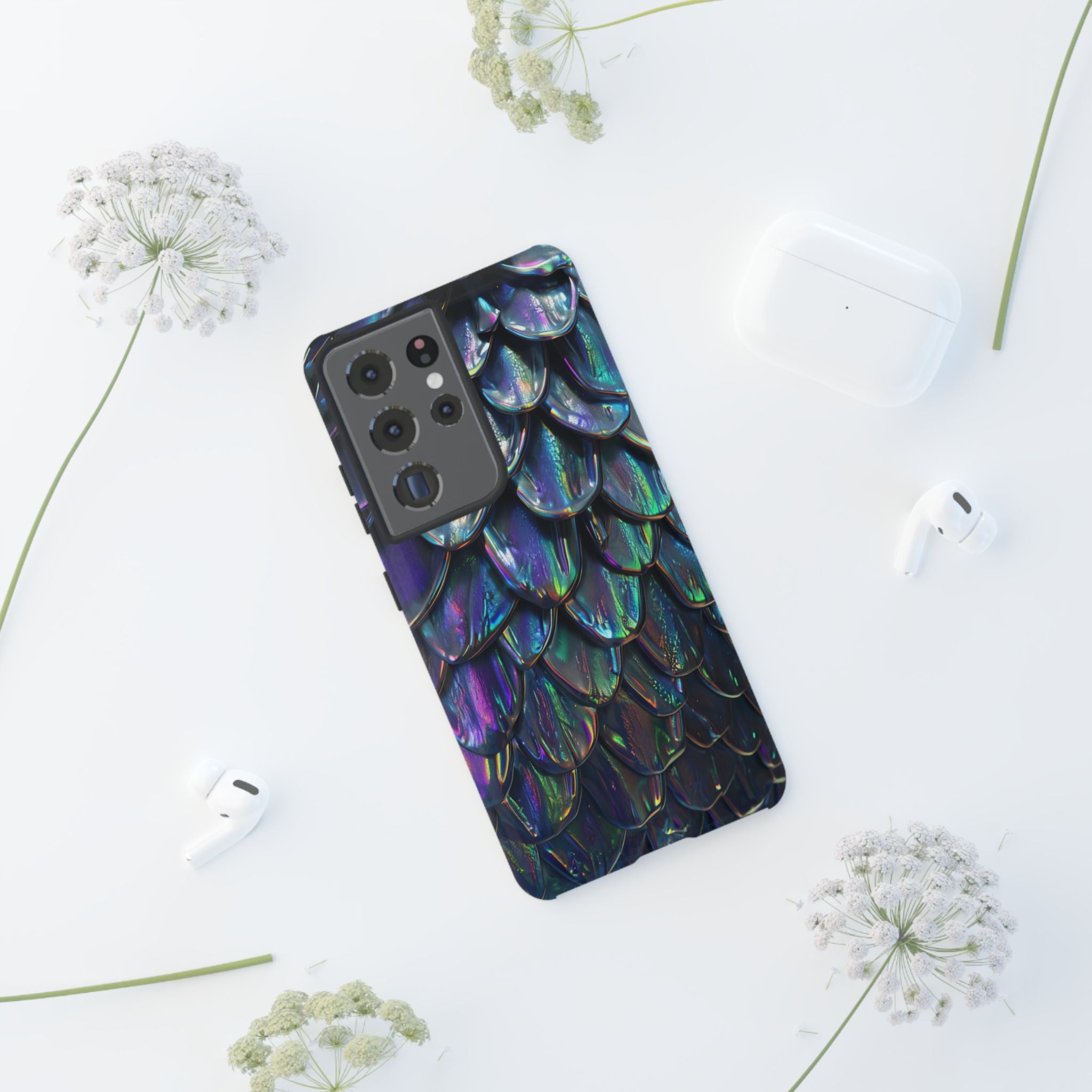Dragon Scale Phone Case — Iridescent Dragon Scale Tough Case
