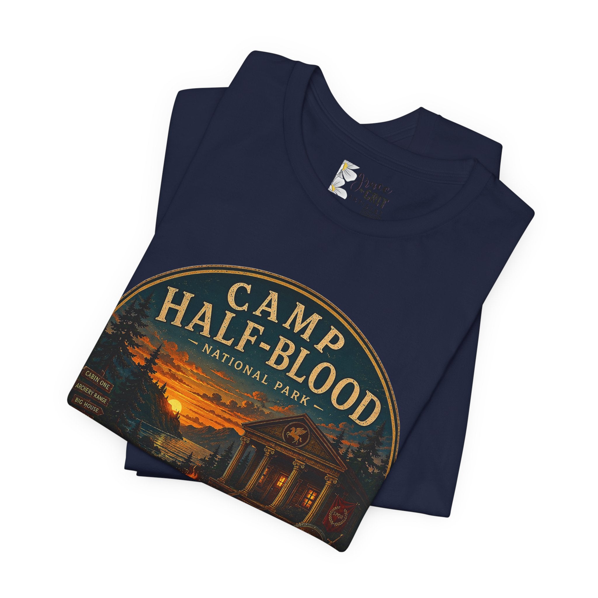 Camp Half-Blood Graphic Tee — Vintage National Park Percy Jackson Shirt