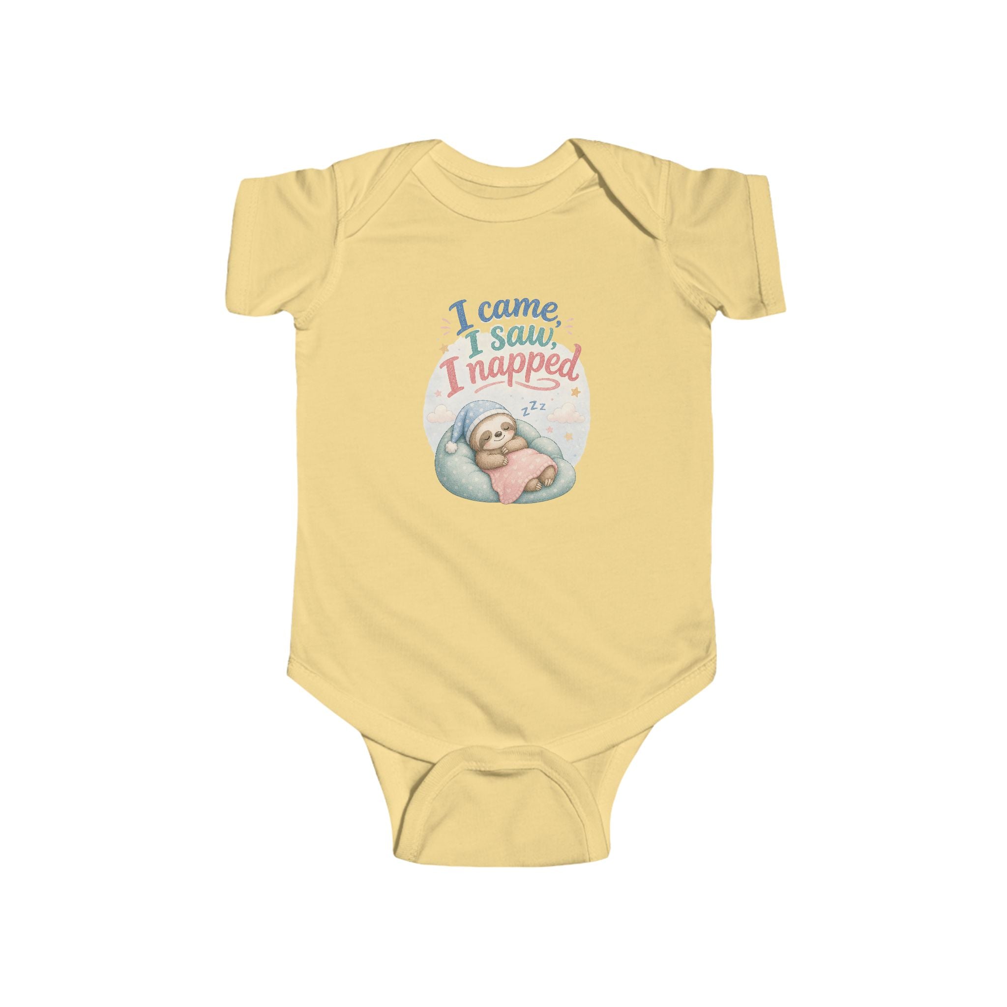 Infant Bodysuit – “I Came, I Saw, I Napped” Cute Baby Sleepsuit