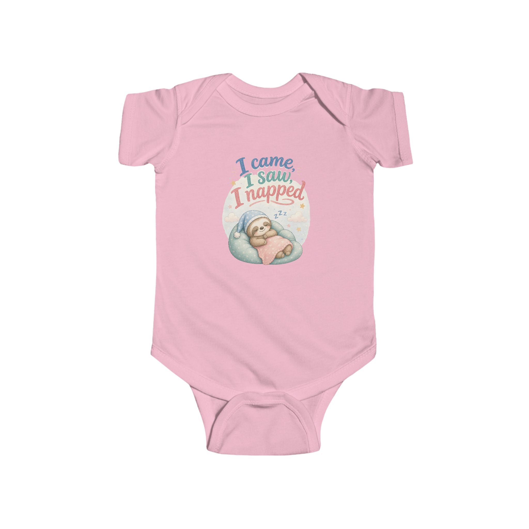 Infant Bodysuit – “I Came, I Saw, I Napped” Cute Baby Sleepsuit