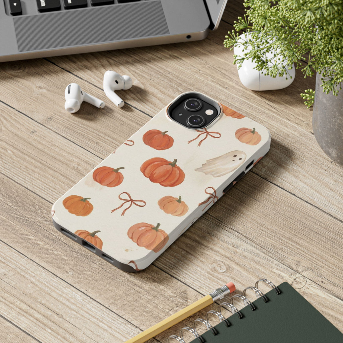 Pumpkin Ghost Phone Case – Cute Halloween Fall Pattern