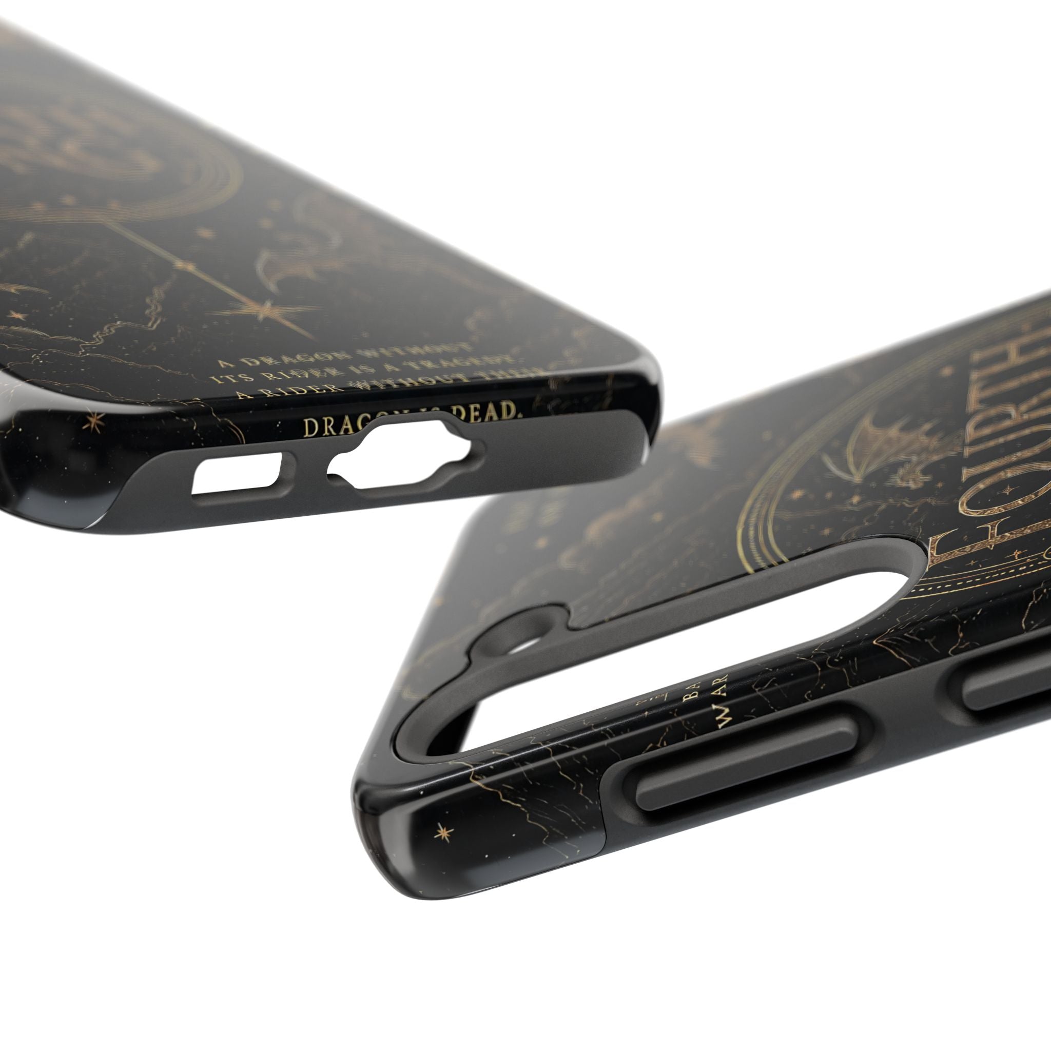Fourth Wing Tough Phone Case — Dark Fantasy Dragon Design, 'Fly or Die' Quote