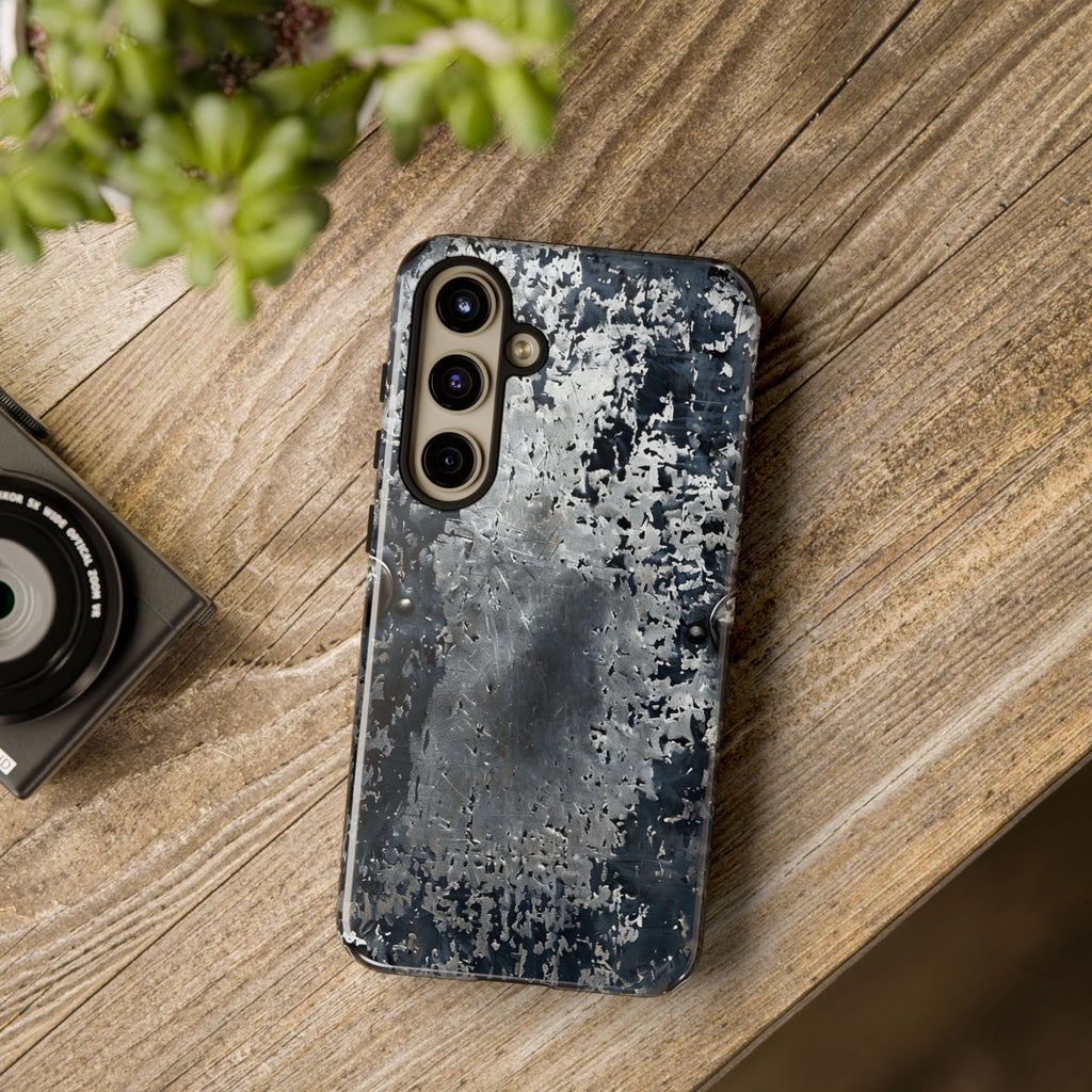 Rugged Rusted Metal Phone Case — Industrial Distressed Armor for iPhone