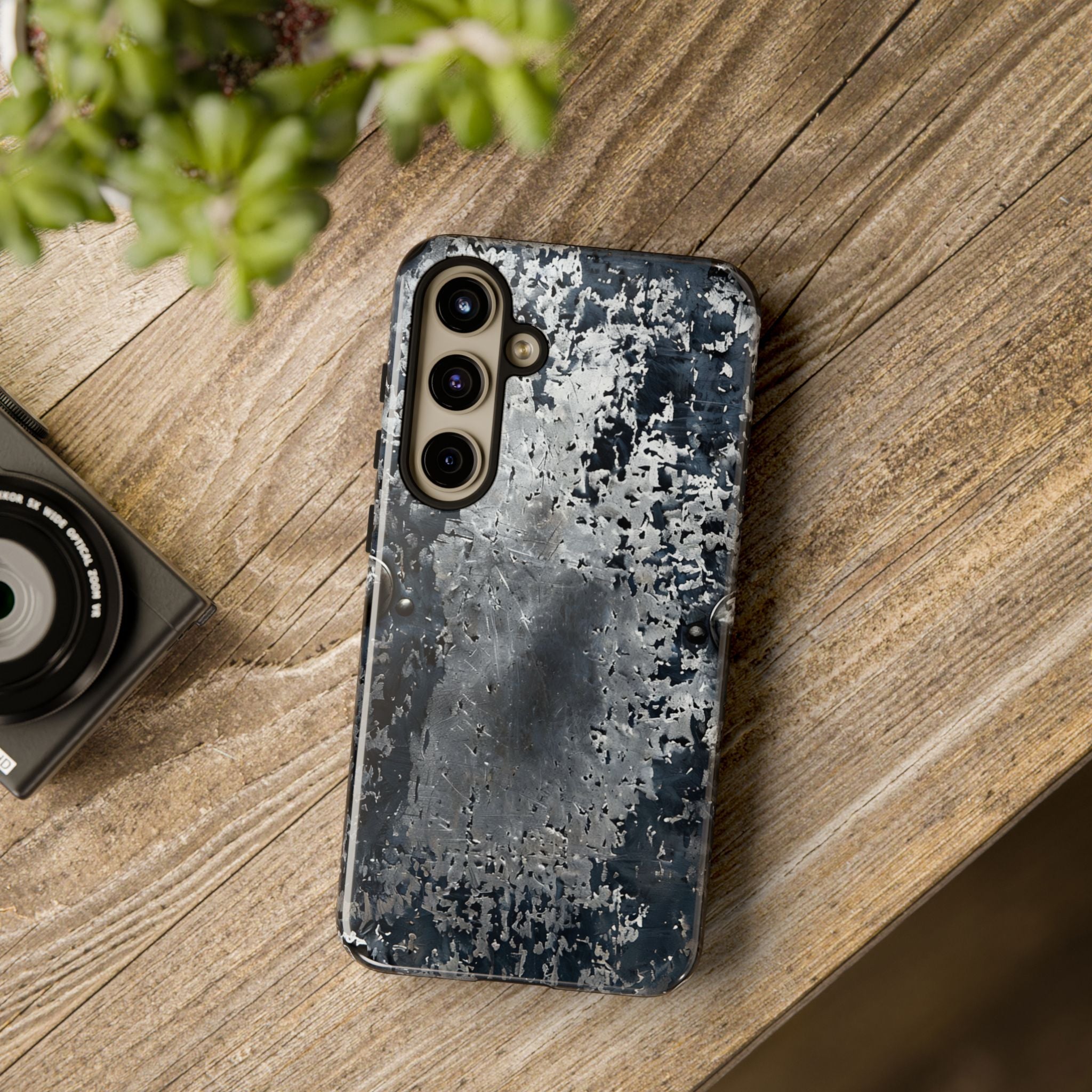 Rugged Rusted Metal Phone Case — Industrial Distressed Armor for iPhone