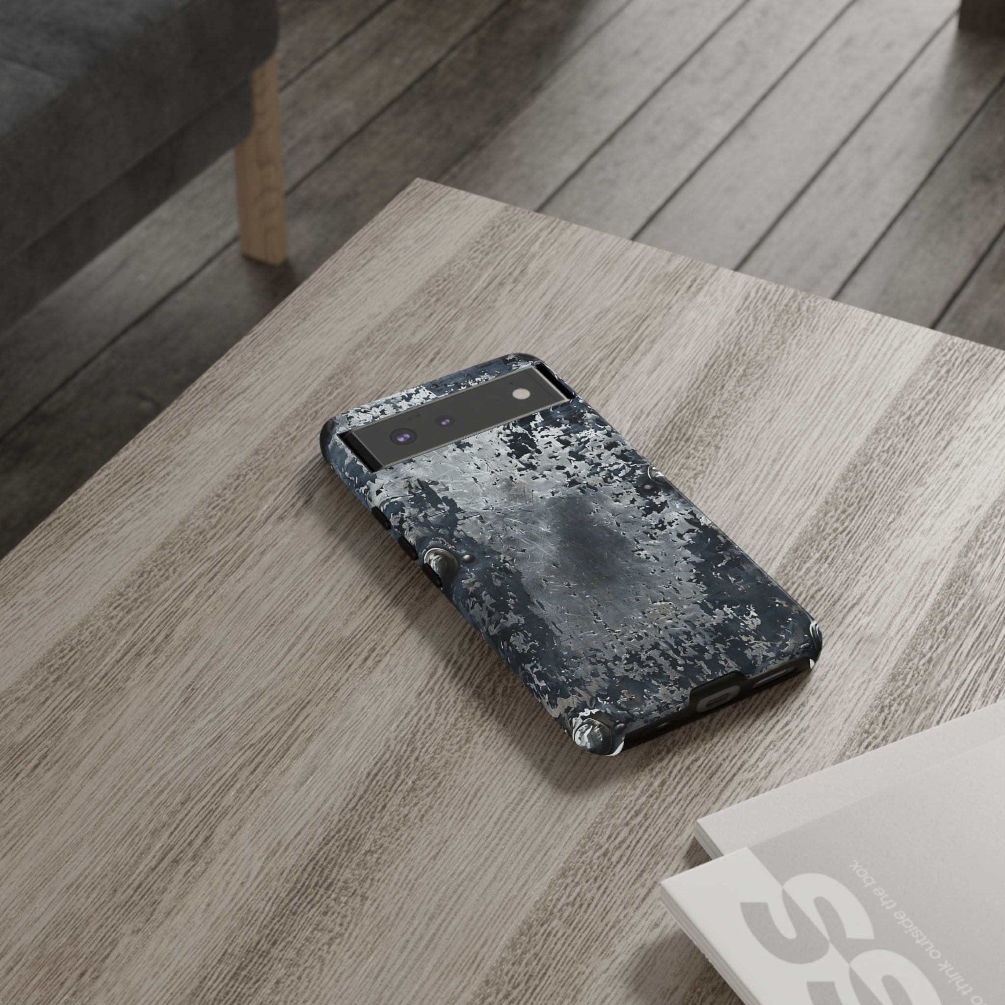 Rugged Rusted Metal Phone Case — Industrial Distressed Armor for iPhone
