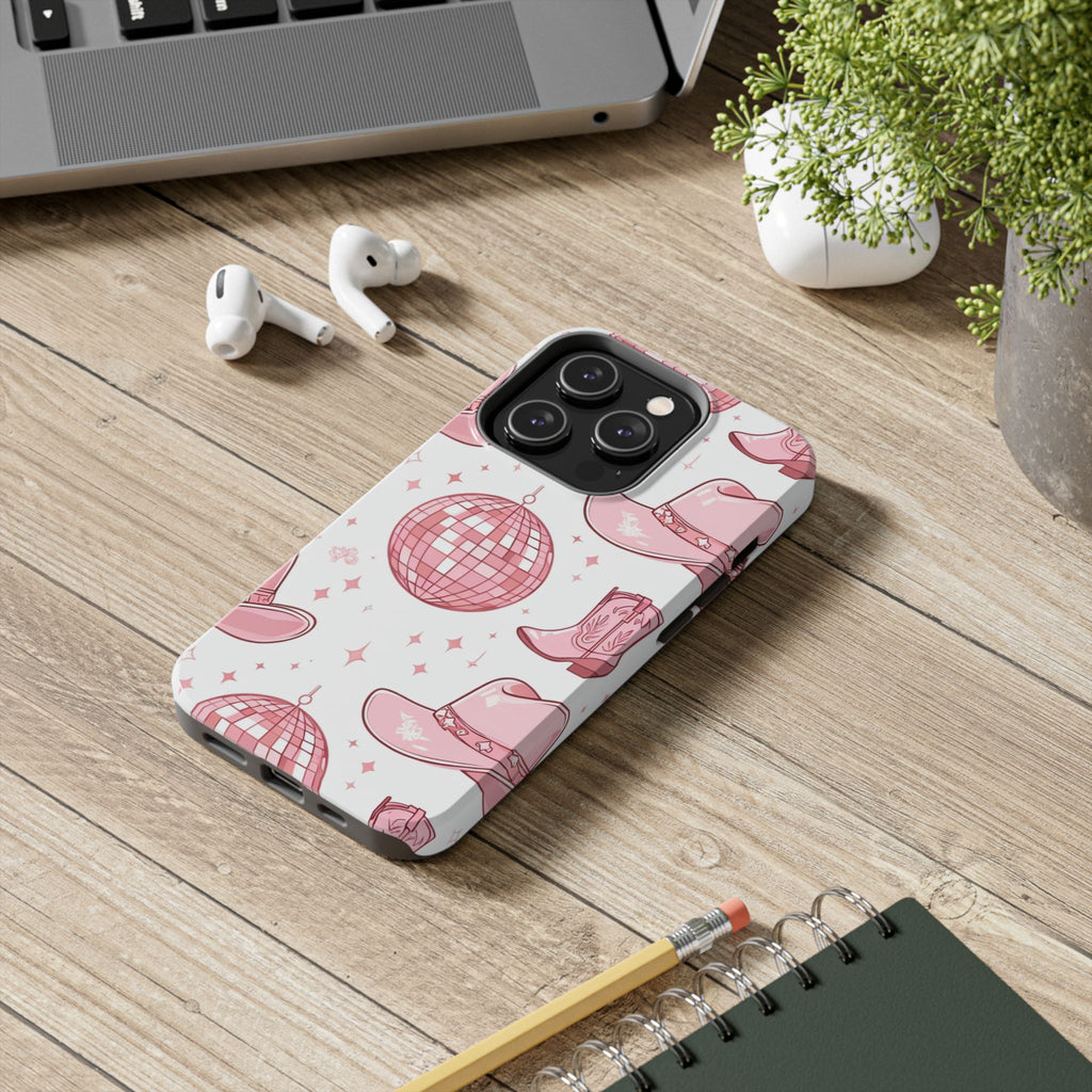 Pink Cowgirl Disco Phone Case