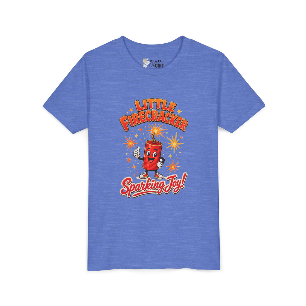 Little Firecracker Youth Tee – "Sparking Joy" Patriotic Kids Shirt