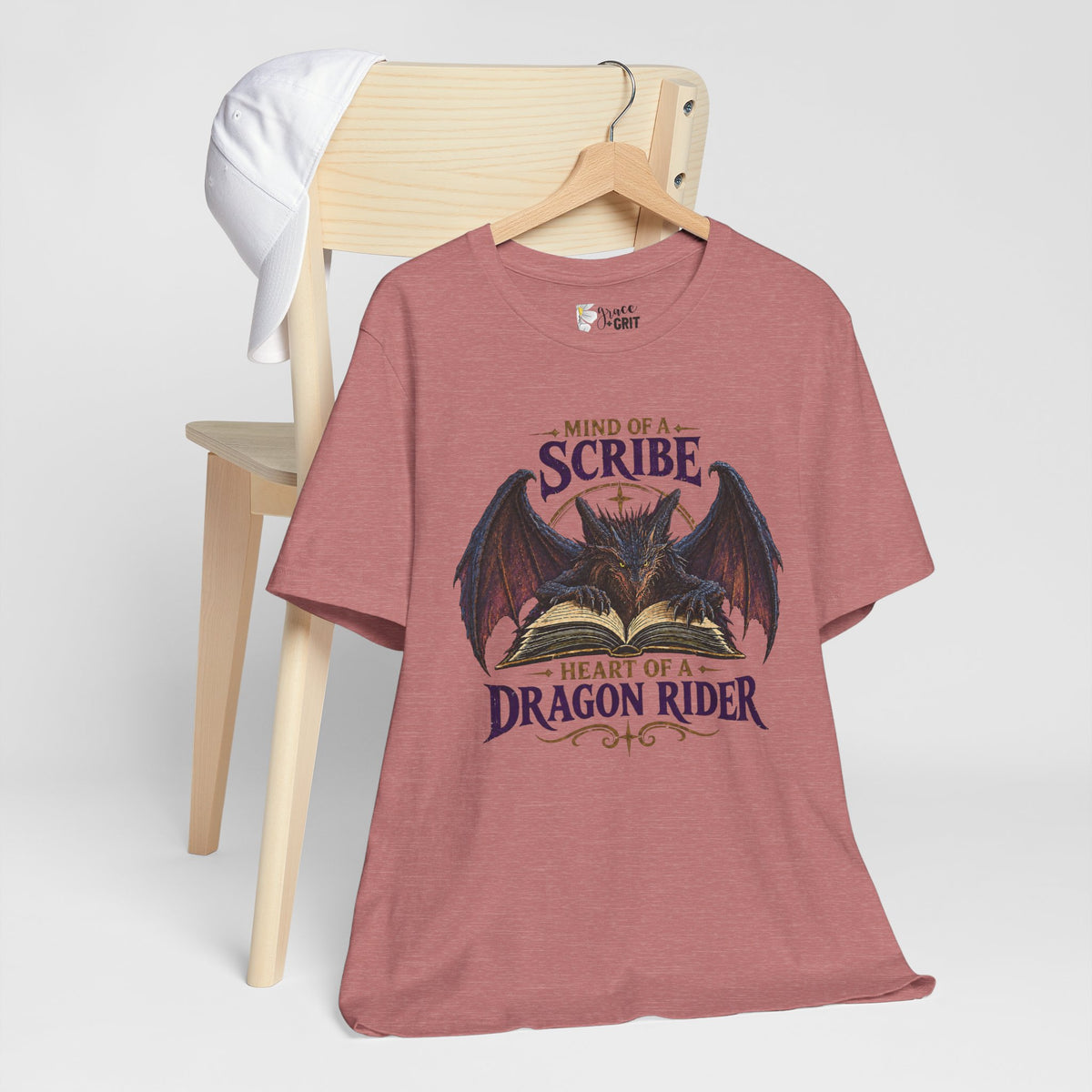 Scribe Dragon Rider T-Shirt — "Mind of a Scribe, Heart of a Dragon Rider" Fantasy Tee