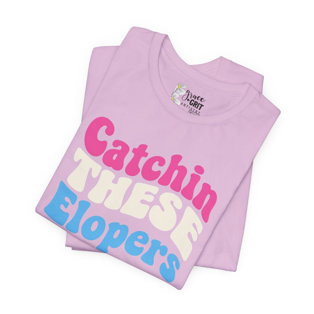 Catchin These Elopers T-Shirt | Sunglasses Beach Elopement Tee