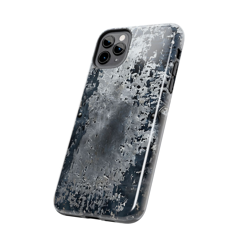 Rugged Distressed Metal Phone Case — Industrial Grunge iPhone Cover