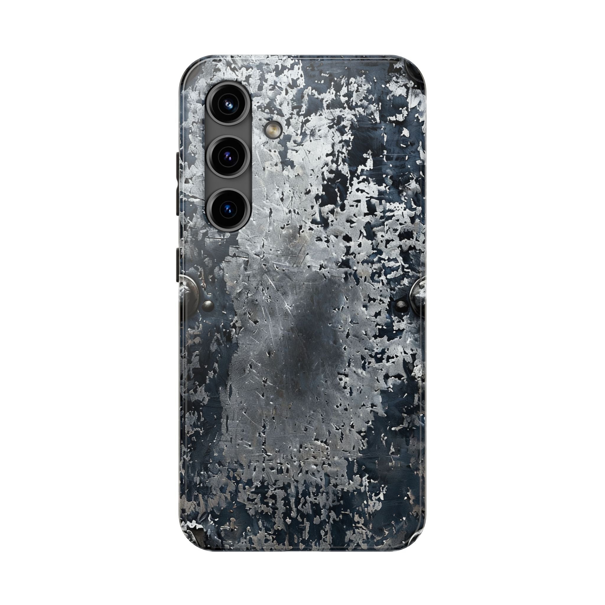 Rugged Distressed Metal Phone Case — Industrial Grunge iPhone Cover