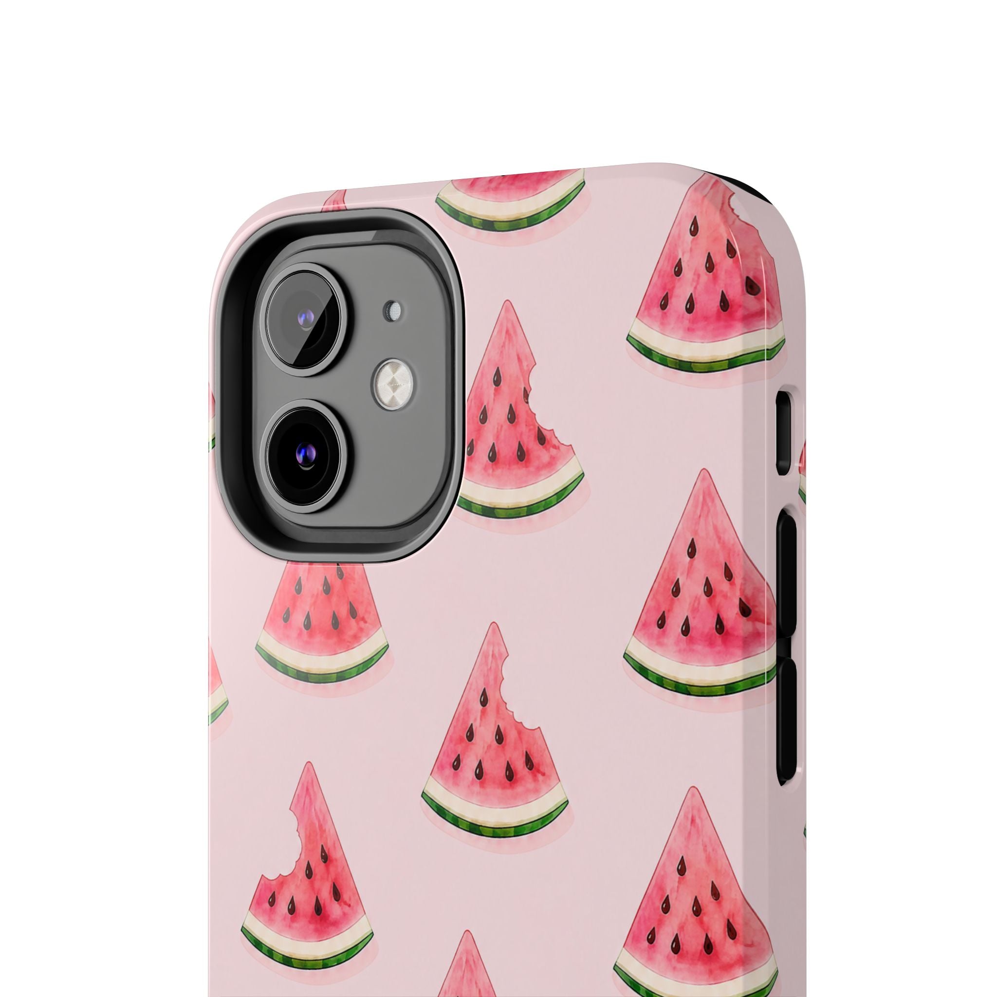 Watermelon Slice Tough Phone Case — Pink Fruit Pattern, Summer Phone Cover
