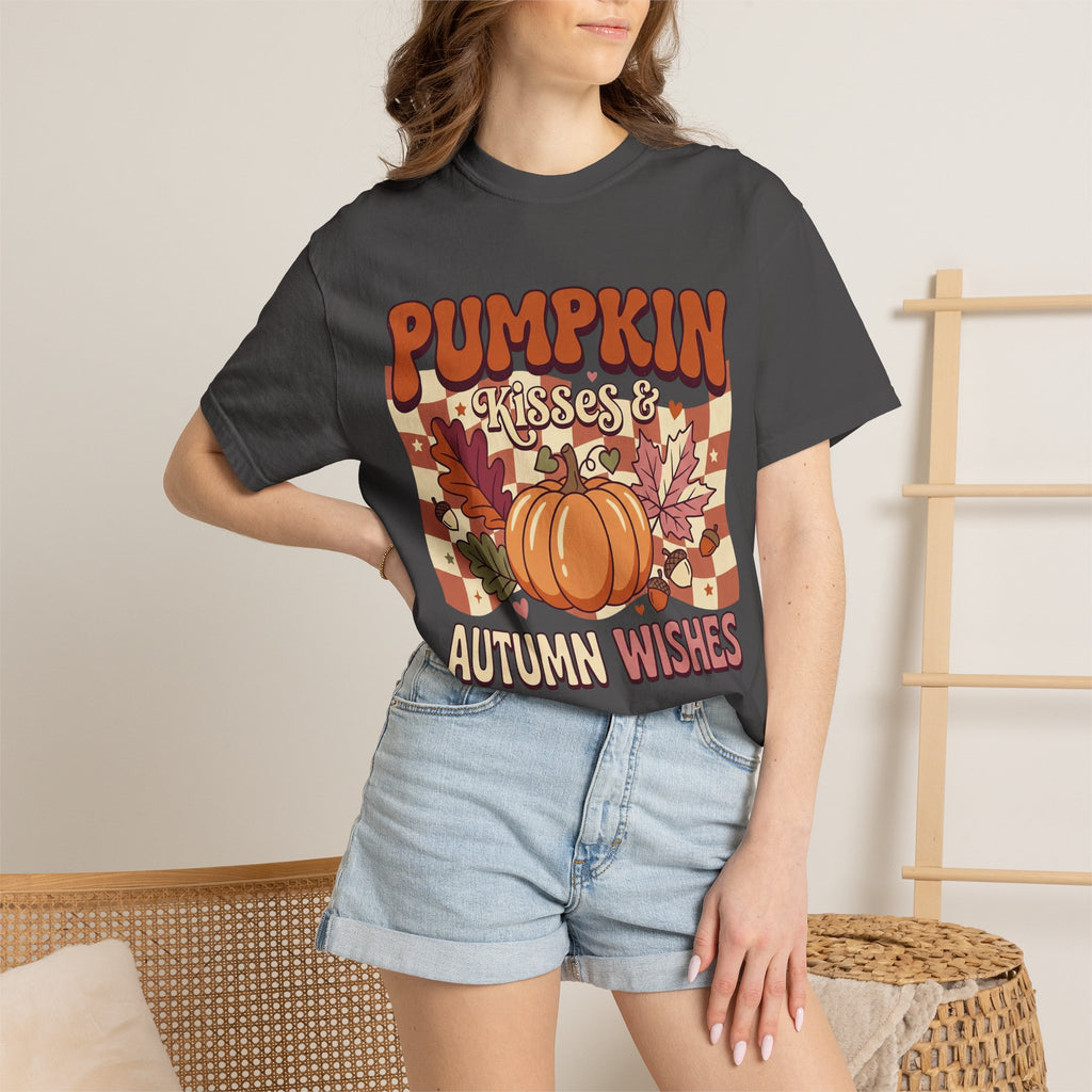 Pumpkin Kisses & Autumn Wishes Fall T-Shirt