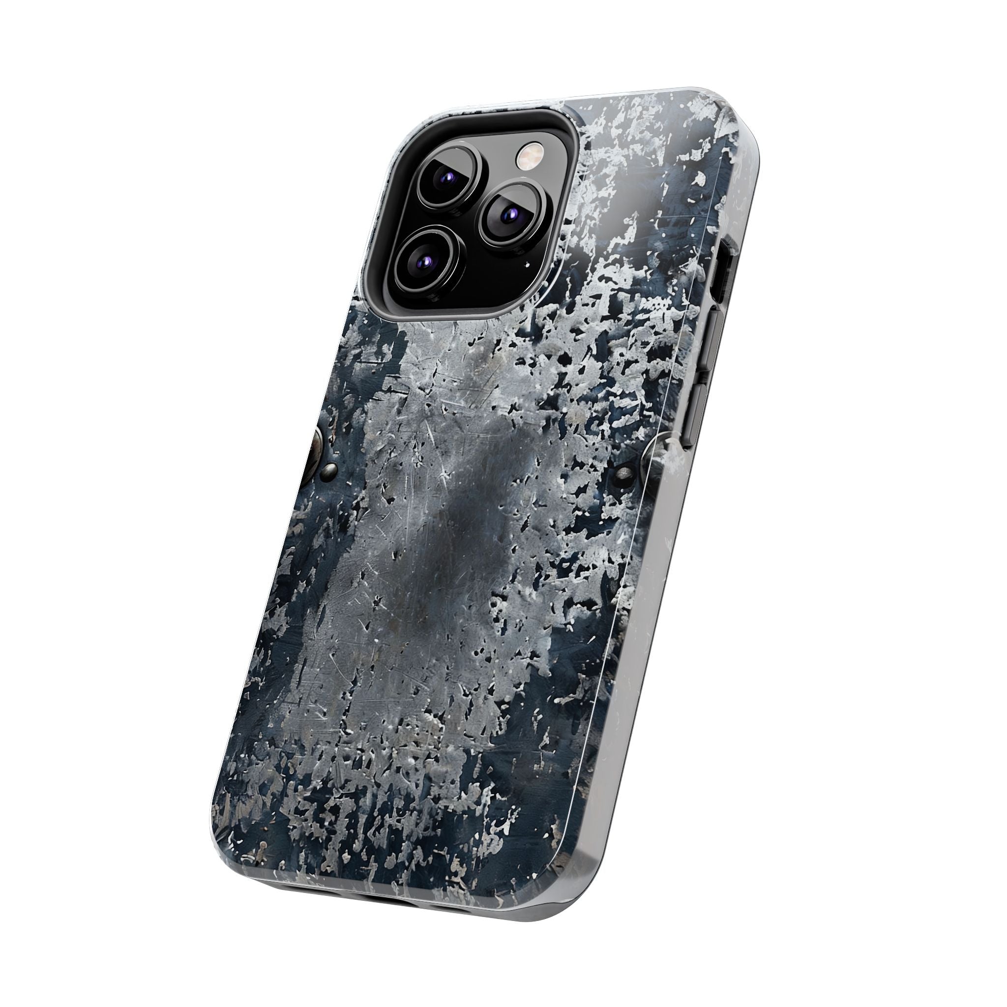 Rugged Distressed Metal Phone Case — Industrial Grunge iPhone Cover