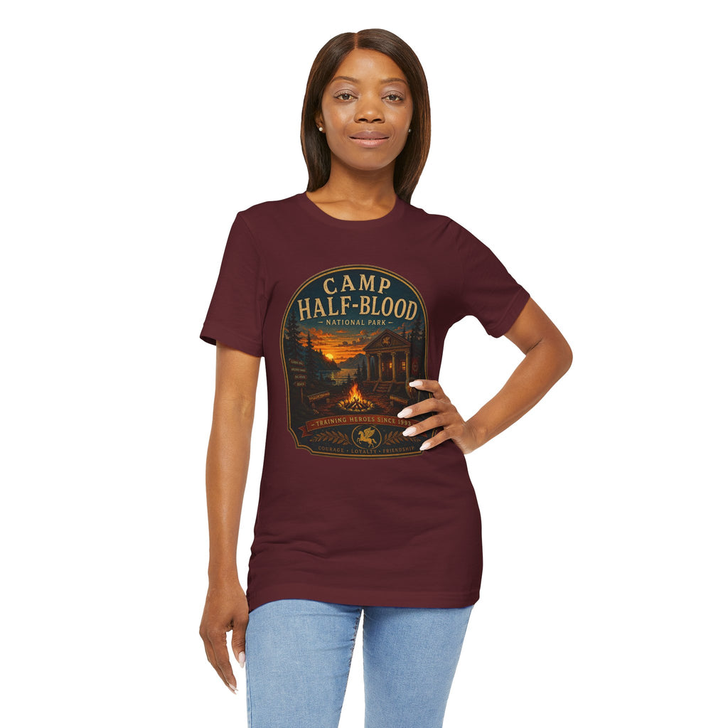 Camp Half-Blood Graphic Tee — Vintage National Park Percy Jackson Shirt