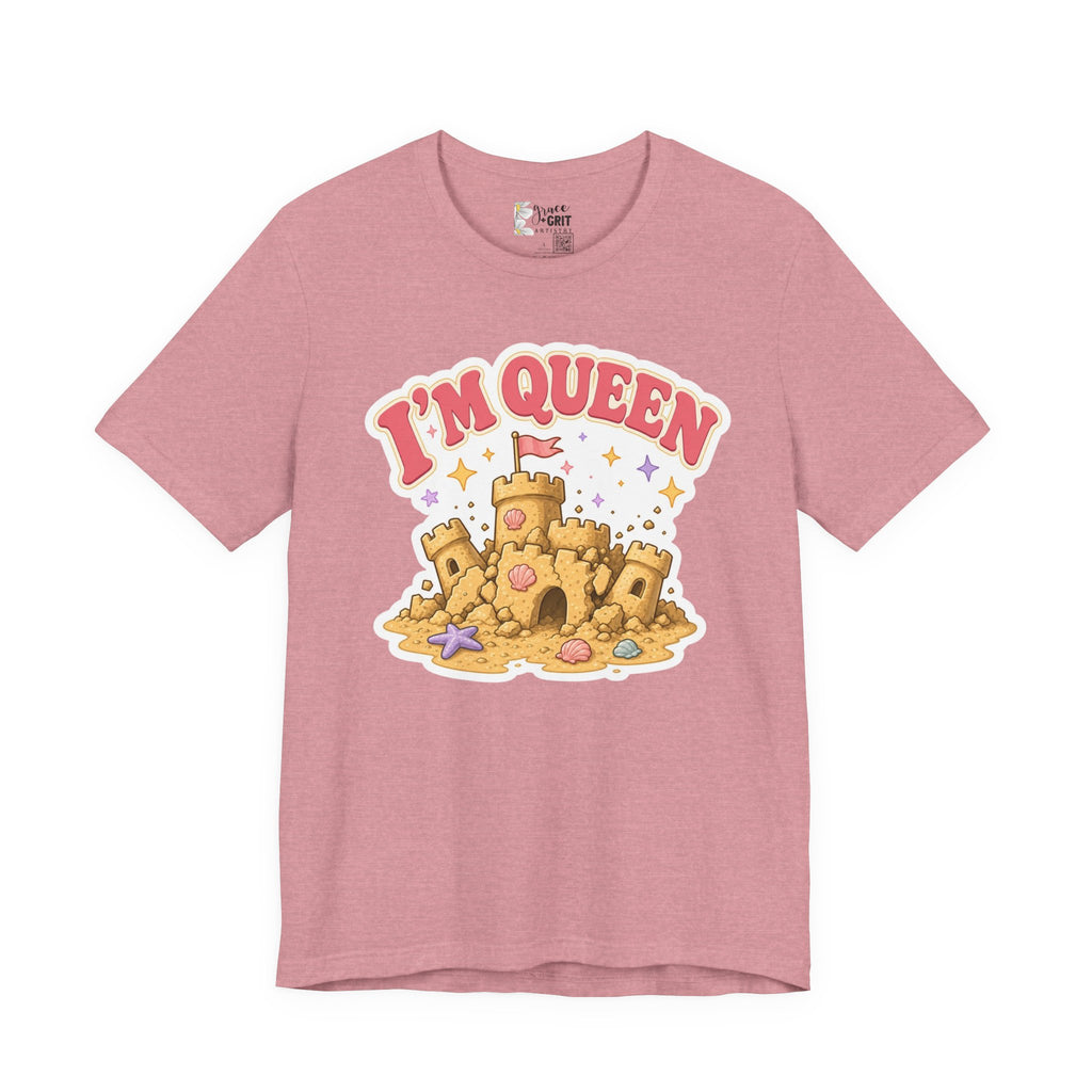 I'm Queen Sandcastle Tee | Cute Beach Princess Graphic Shirt