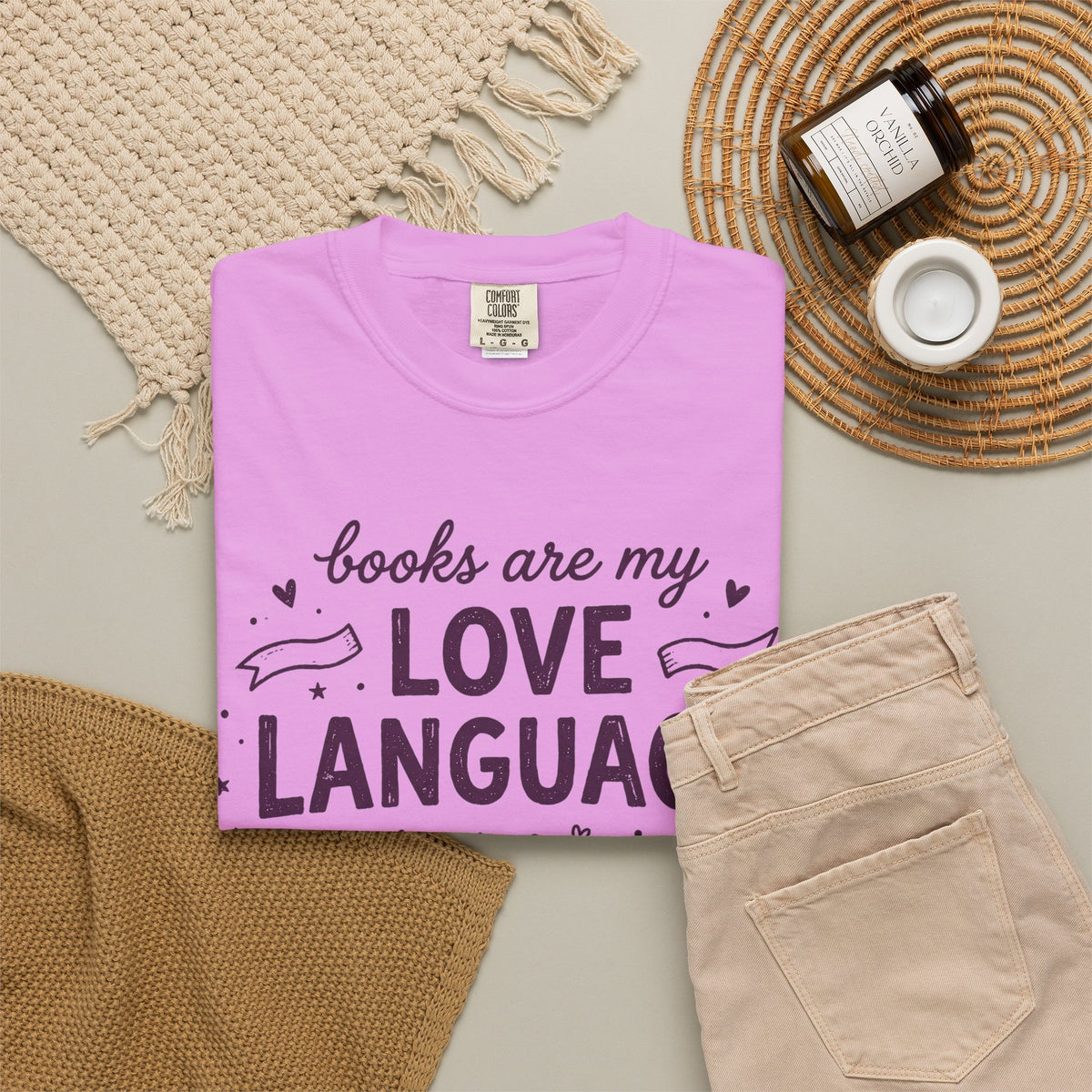 Books Are My Love Language T-Shirt