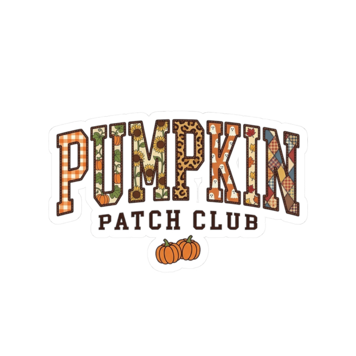 Pumpkin Patch Club Kiss-Cut Sticker