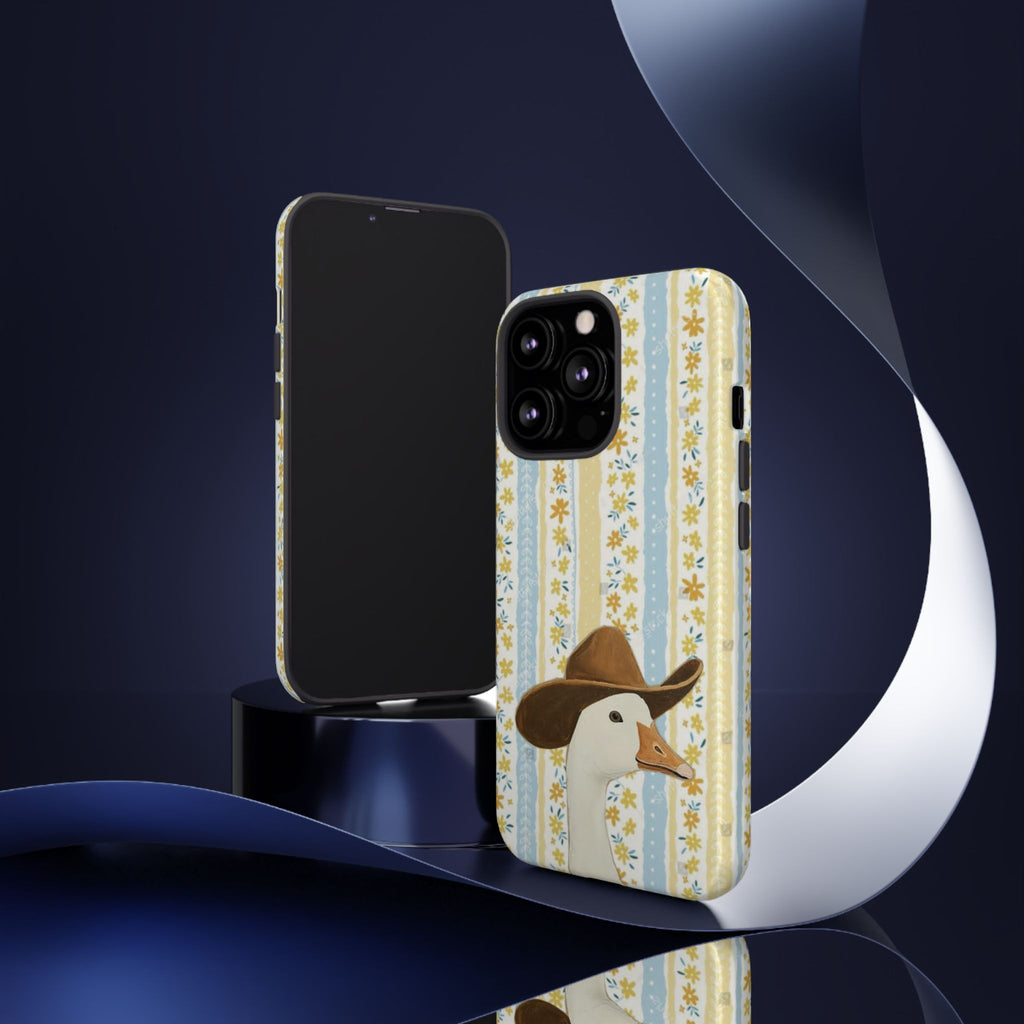 Goose Cowboy Phone Case – Cute Country Floral iPhone Cover