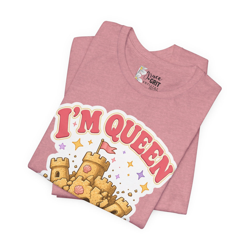 I'm Queen Sandcastle Tee | Cute Beach Princess Graphic Shirt