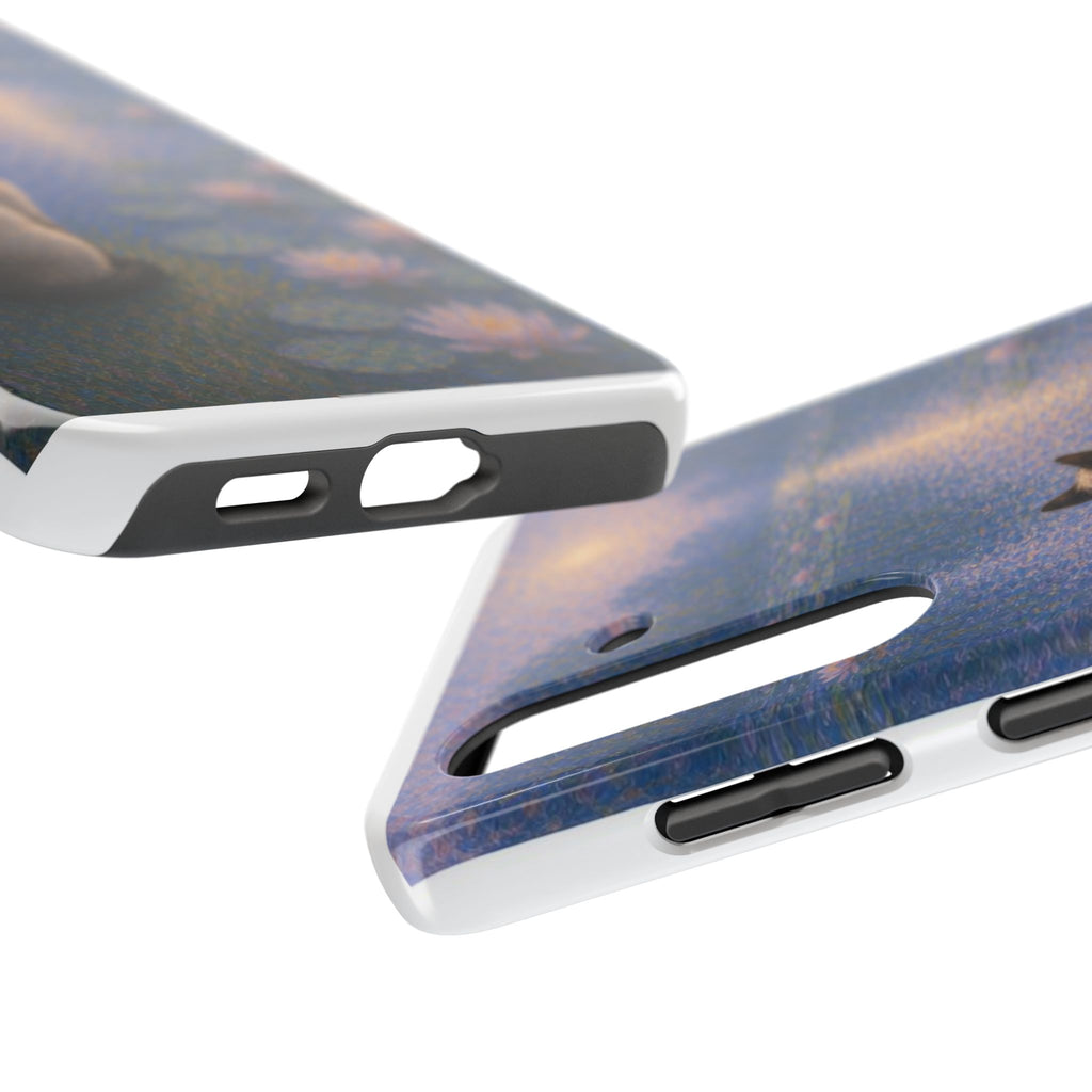 Siamese Cat by Moonlight Tough Phone Case – Waterlily Dream Protective Cover