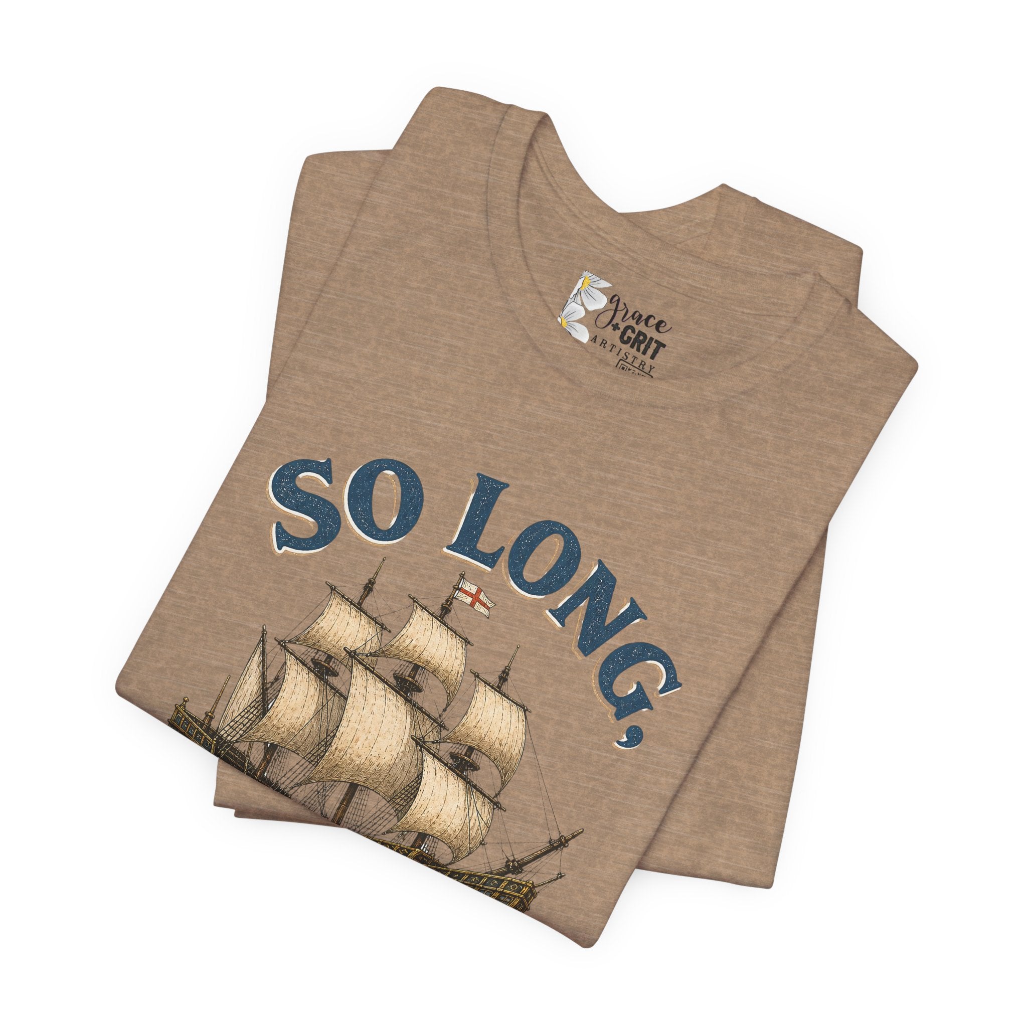 So Long London Ship T-Shirt — Vintage Sailing Graphic Tee