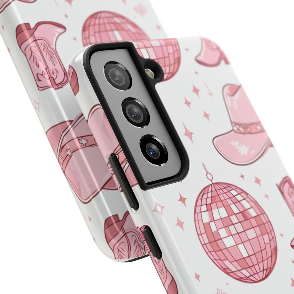 Pink Cowgirl Disco Phone Case