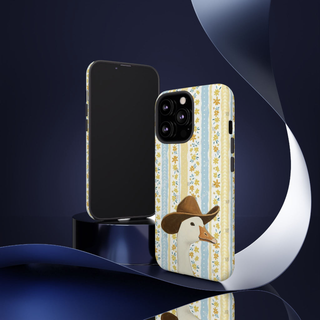 Goose Cowboy Phone Case – Cute Country Floral iPhone Cover