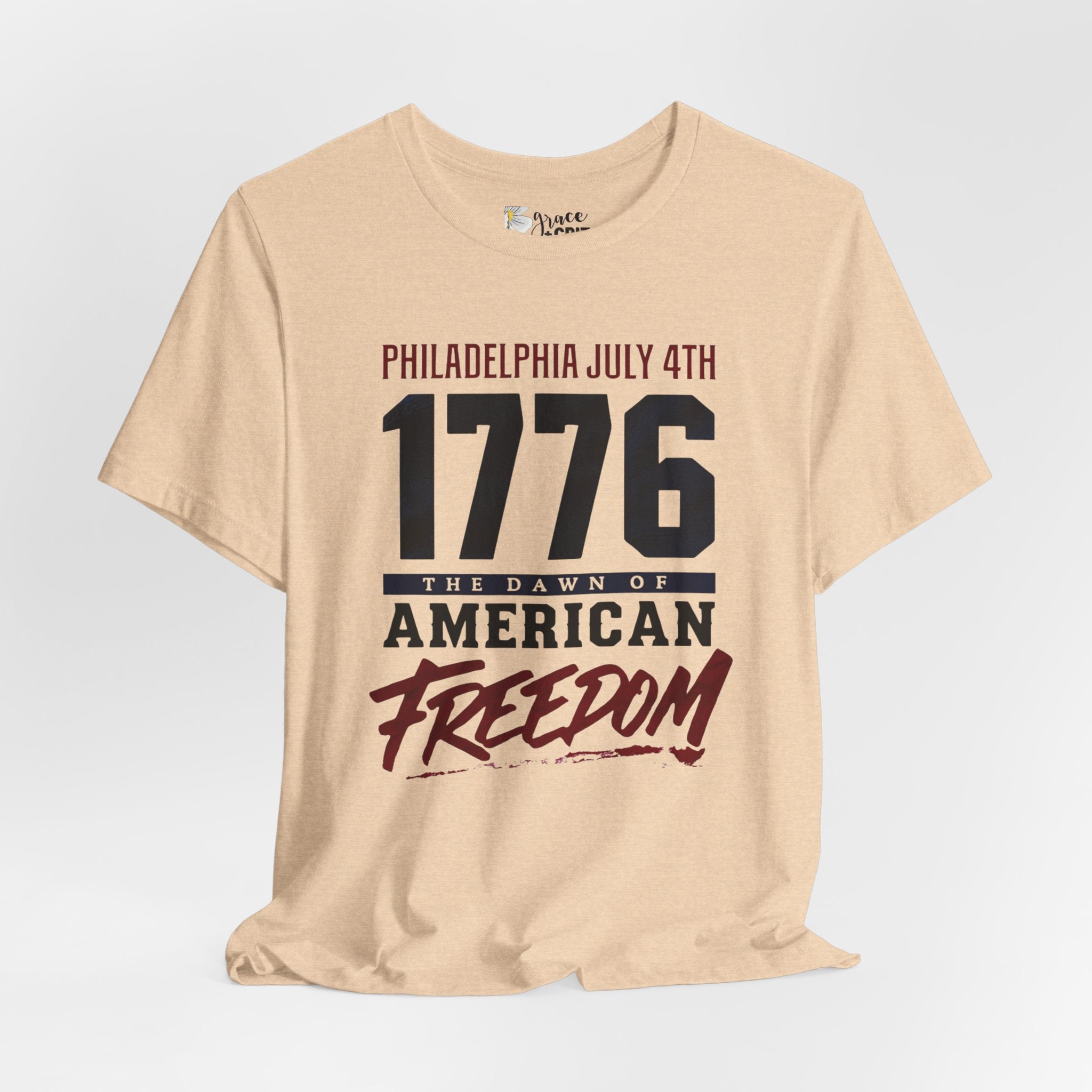1776 American Freedom Tee — Philadelphia July 4th Patriotic T-Shirt