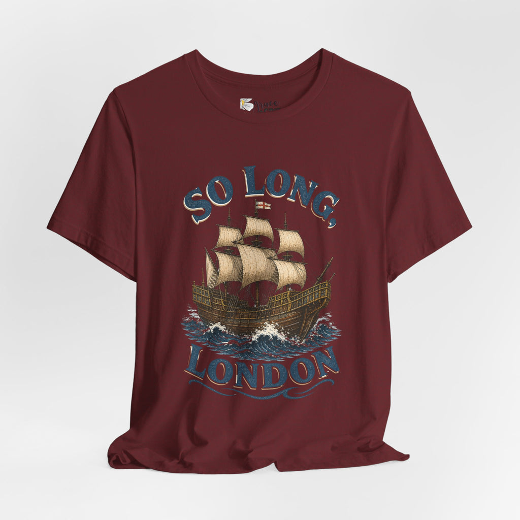 So Long London Ship T-Shirt — Vintage Sailing Graphic Tee