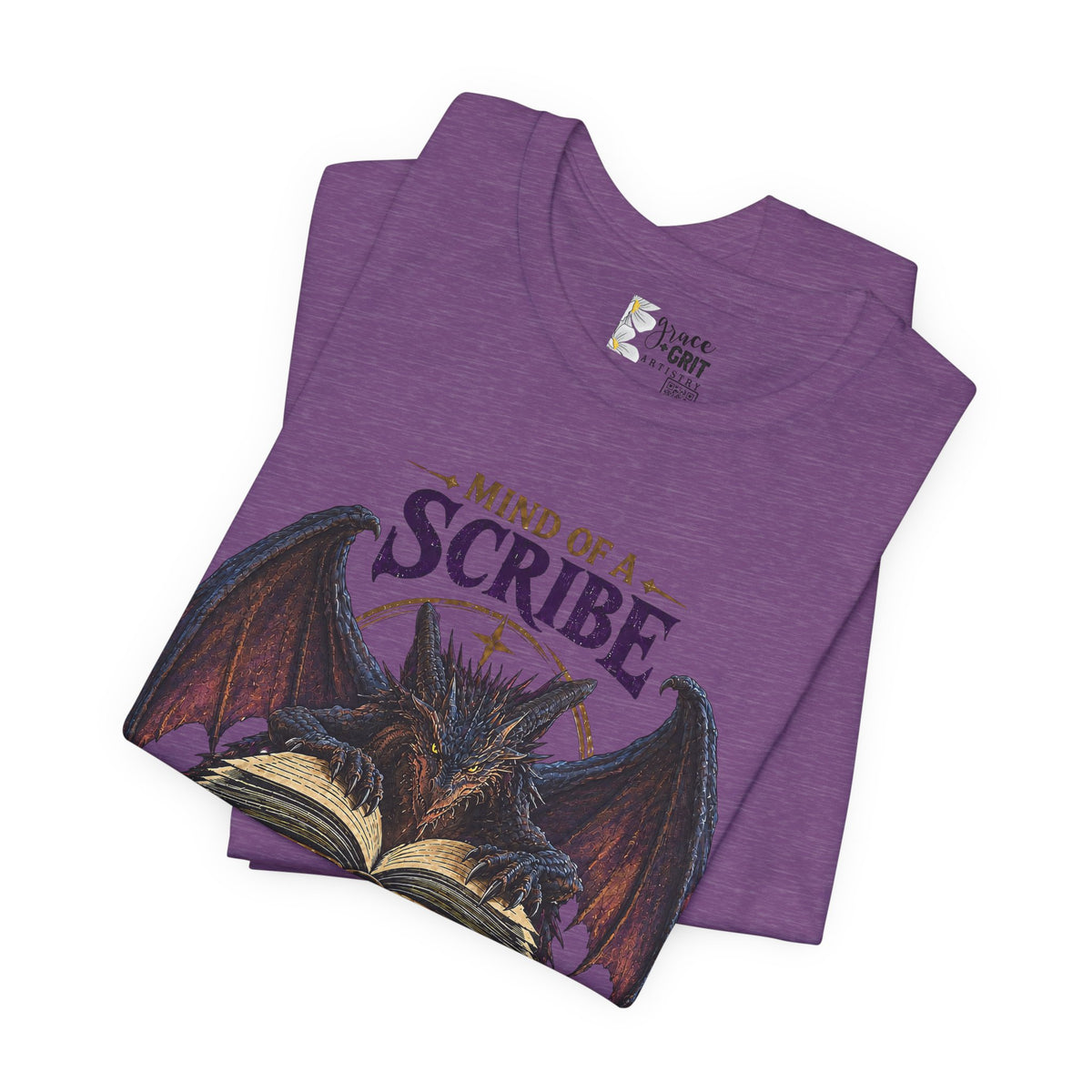 Scribe Dragon Rider T-Shirt — "Mind of a Scribe, Heart of a Dragon Rider" Fantasy Tee