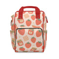Strawberry Picnic Multifunctional Diaper Backpack