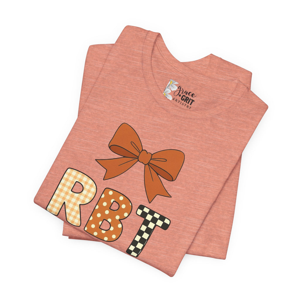RBT Patch Letters Tee | Bow Monogram Shirt, Checkered & Gingham Initials