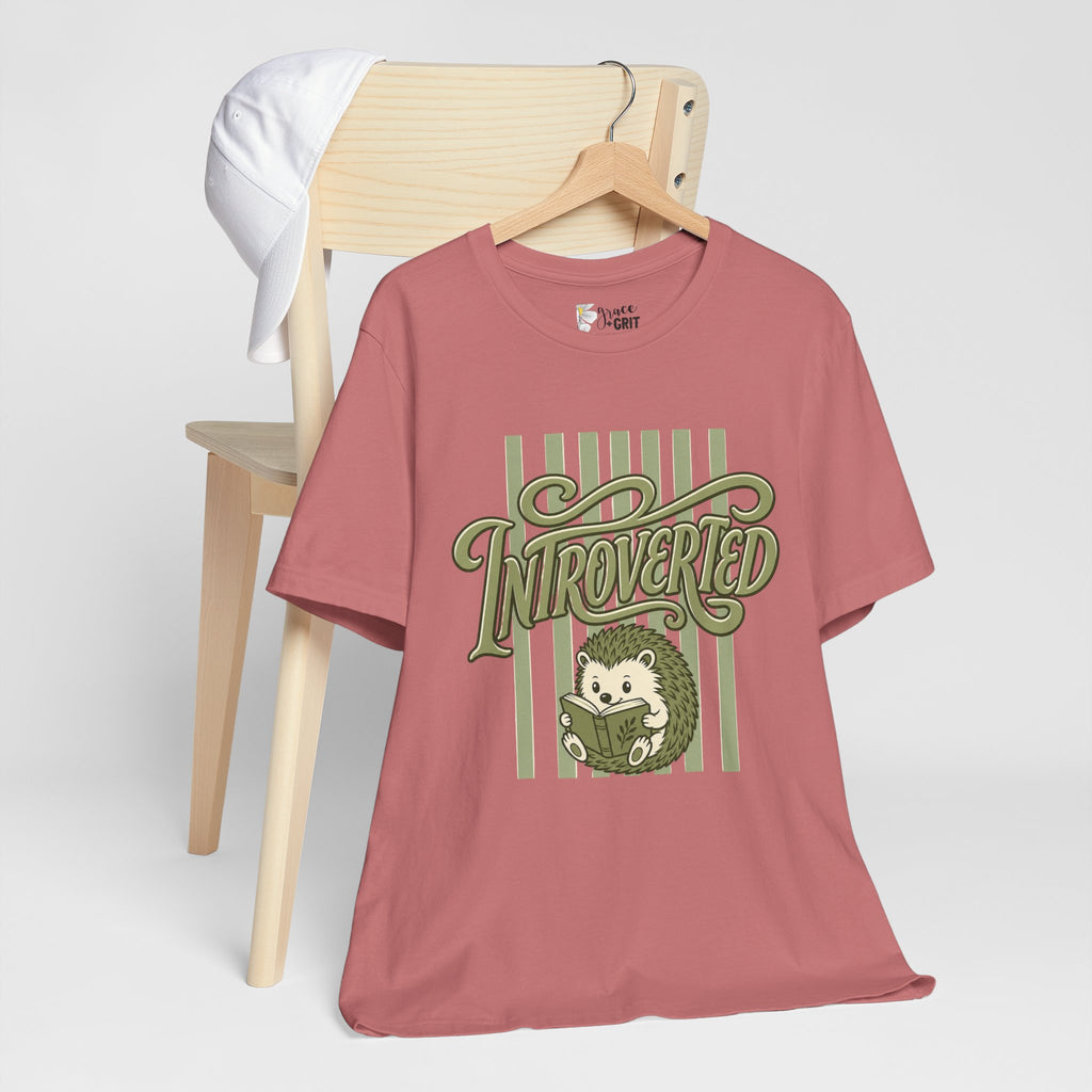 Introverted Hedgehog Tee — Cute Introvert Shirt
