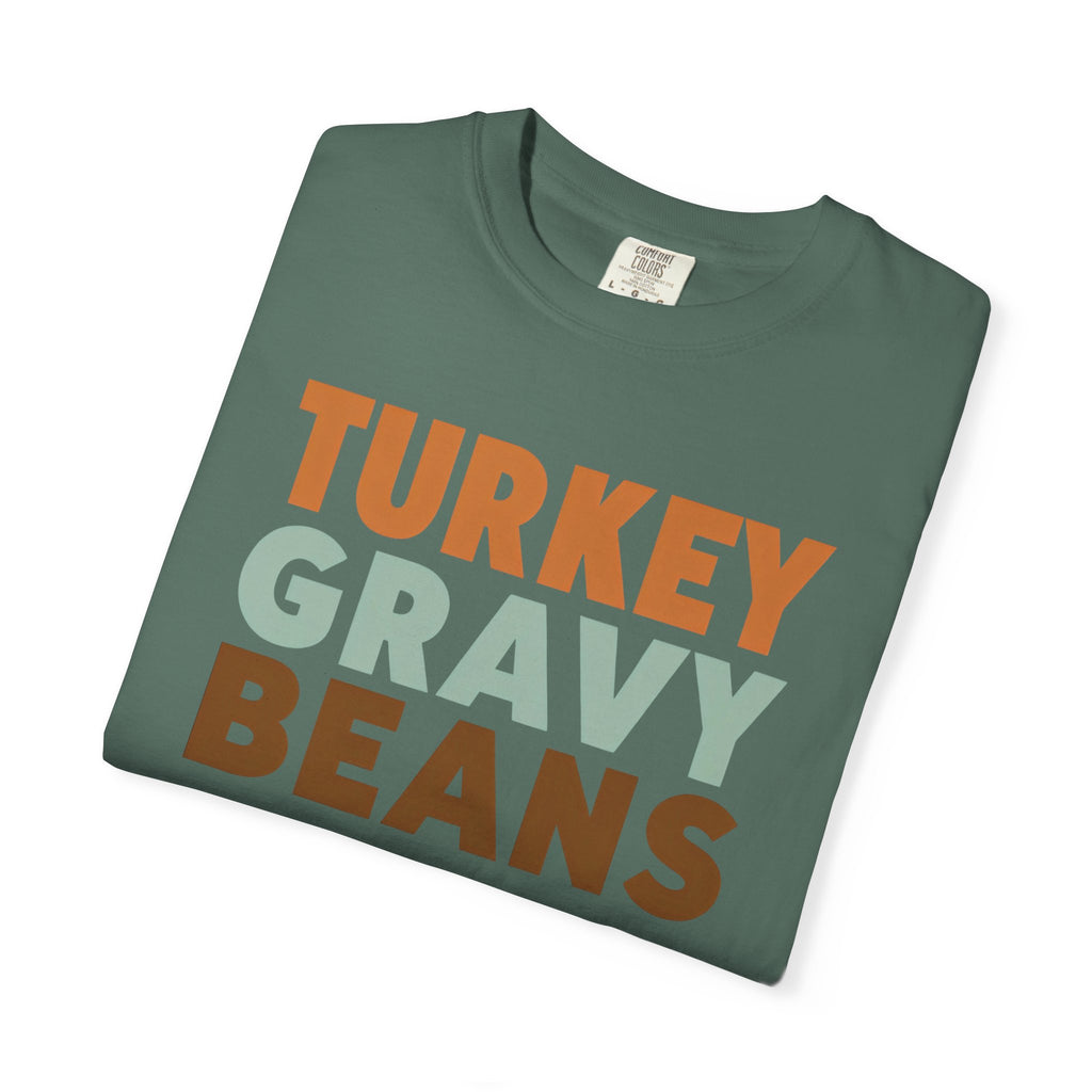 Turkey Gravy Beans and Rolls Casserole Thanksgiving T-Shirt