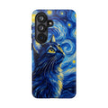 Starry Night Cat Phone Case — Van GoghStyle Blue Galaxy iPhone Cover