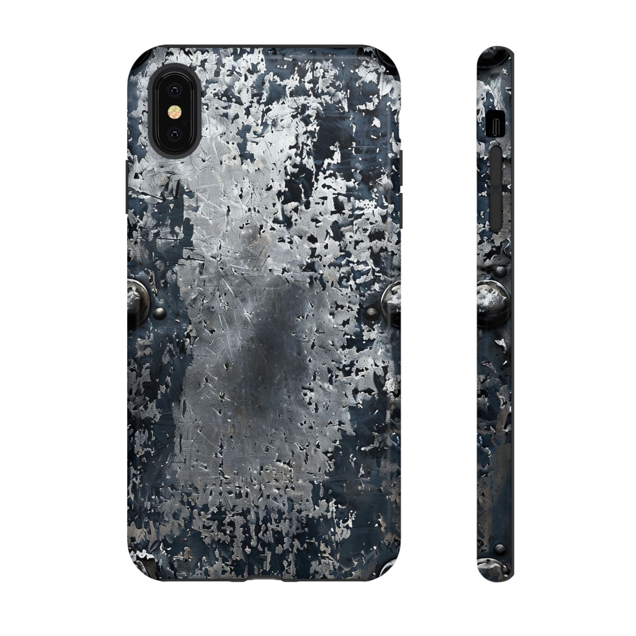 Rugged Rusted Metal Phone Case — Industrial Distressed Armor for iPhone