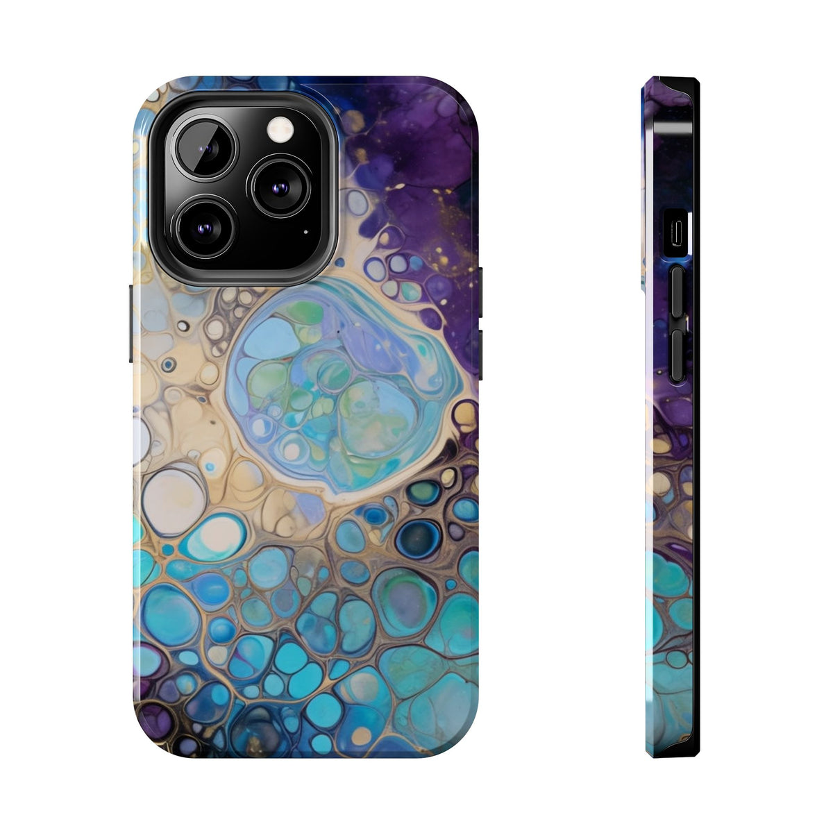 Abstract Ocean Bubble Tough Phone Case