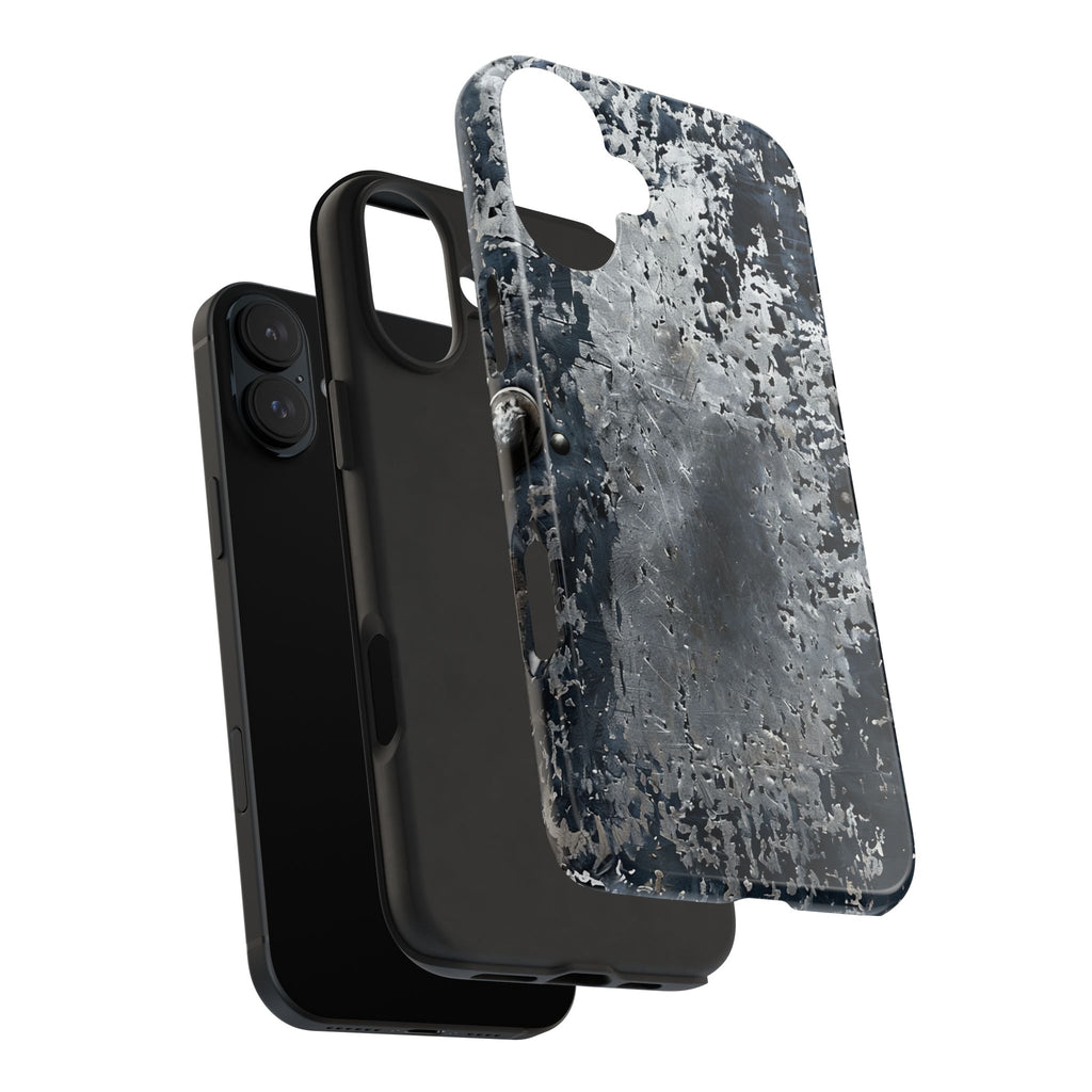 Rugged Distressed Metal Phone Case — Industrial Grunge iPhone Cover