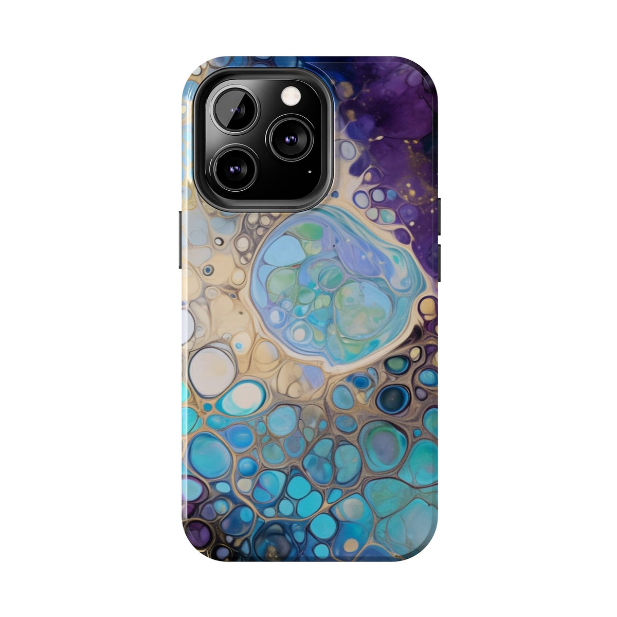 Abstract Ocean Bubble Tough Phone Case
