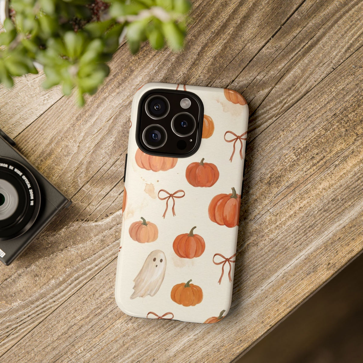Autumn Pumpkin Ghost Tough Phone Case