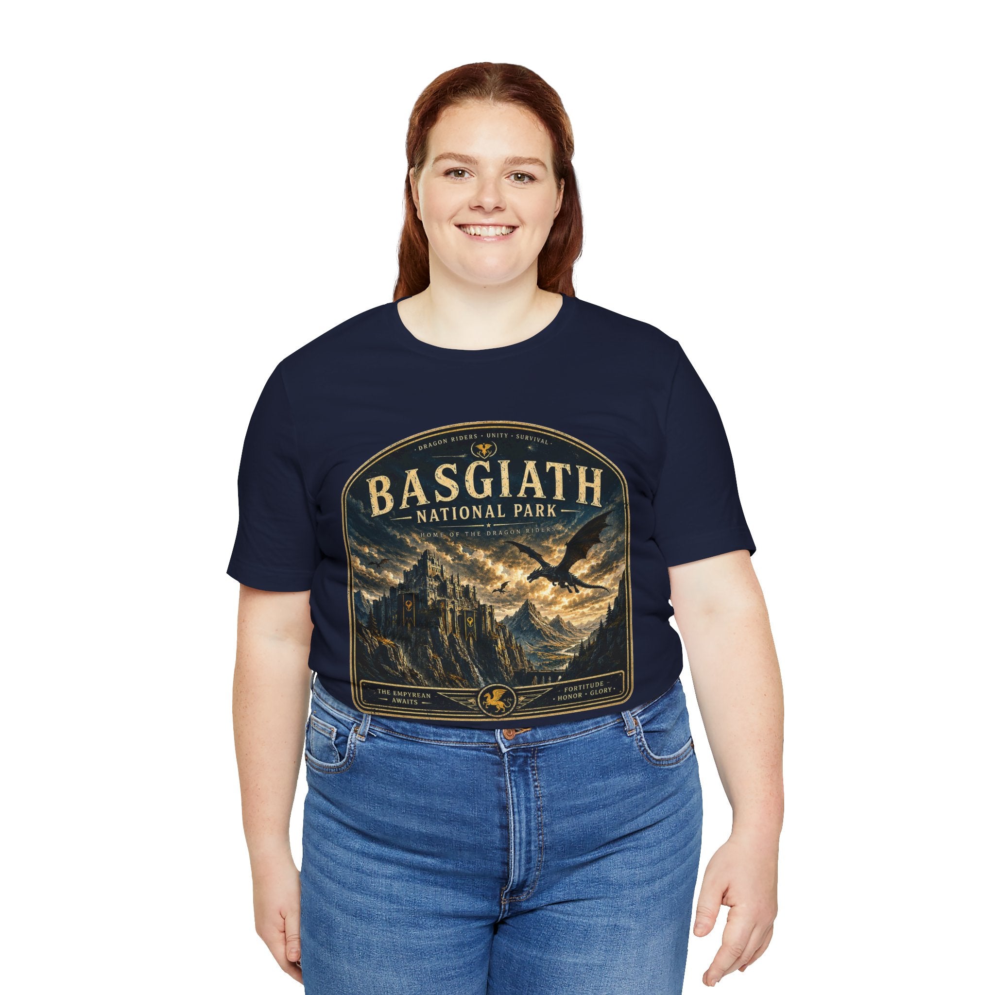 Basgiath National Park Graphic Tee – Vintage Mountain Adventure T-Shirt
