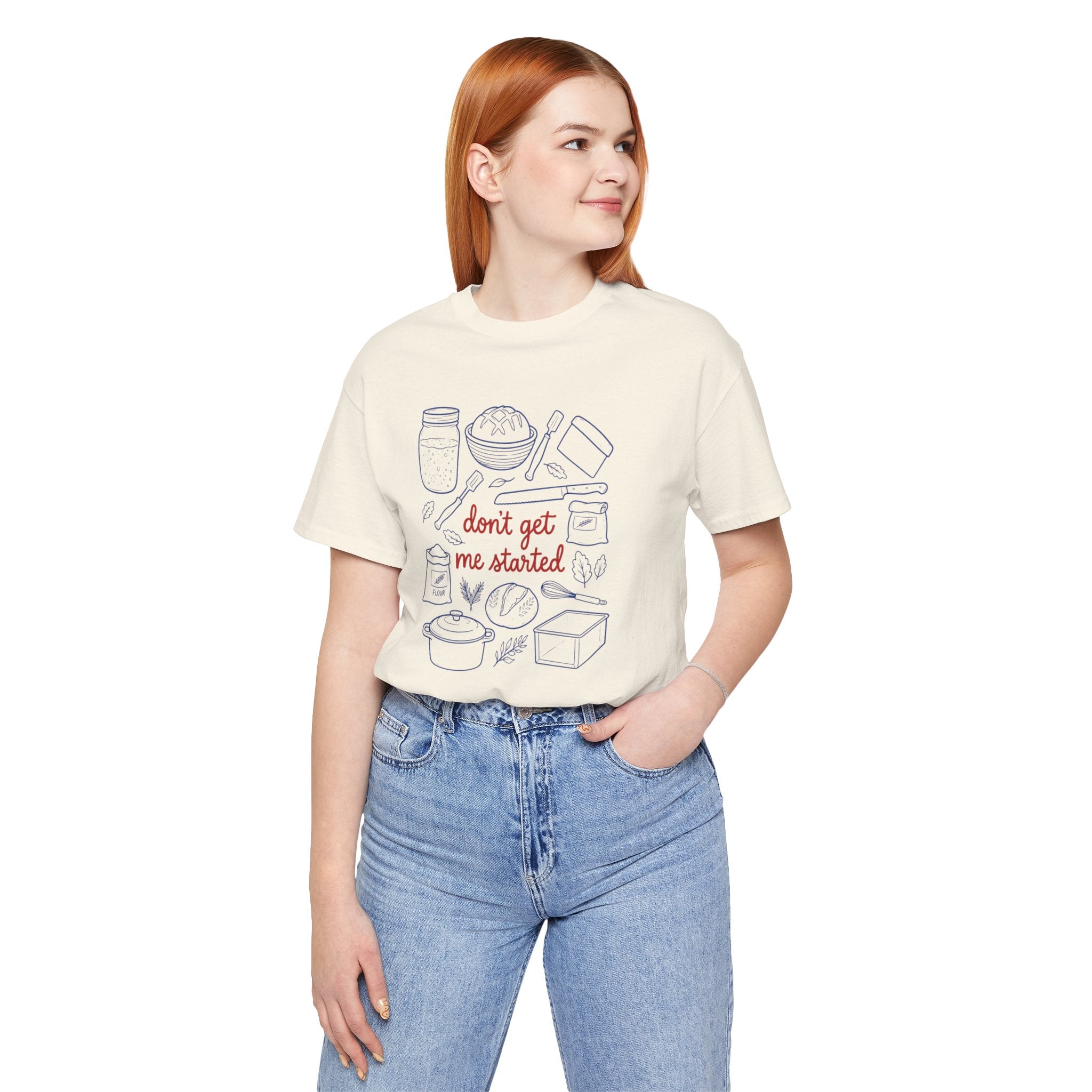Cooking Tee — "Don't Get Me Started" Kitchen Illustration T-Shirt