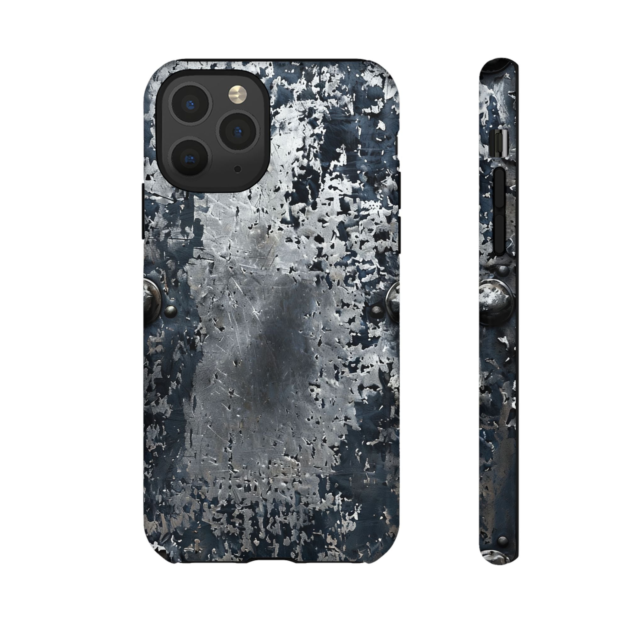 Rugged Rusted Metal Phone Case — Industrial Distressed Armor for iPhone