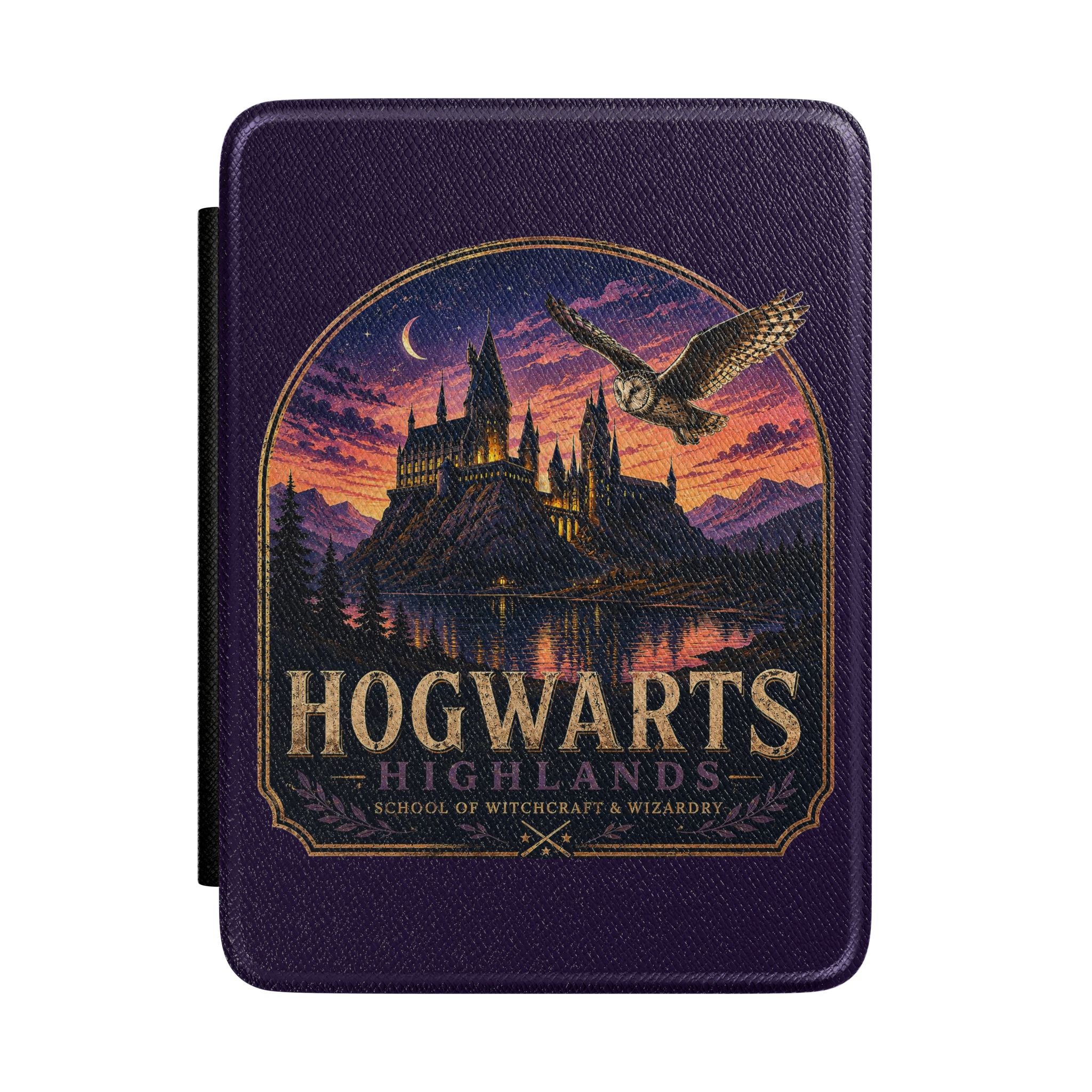 Hogwarts Highlands Kindle Case – Magical Castle Sunset E-Reader Cover