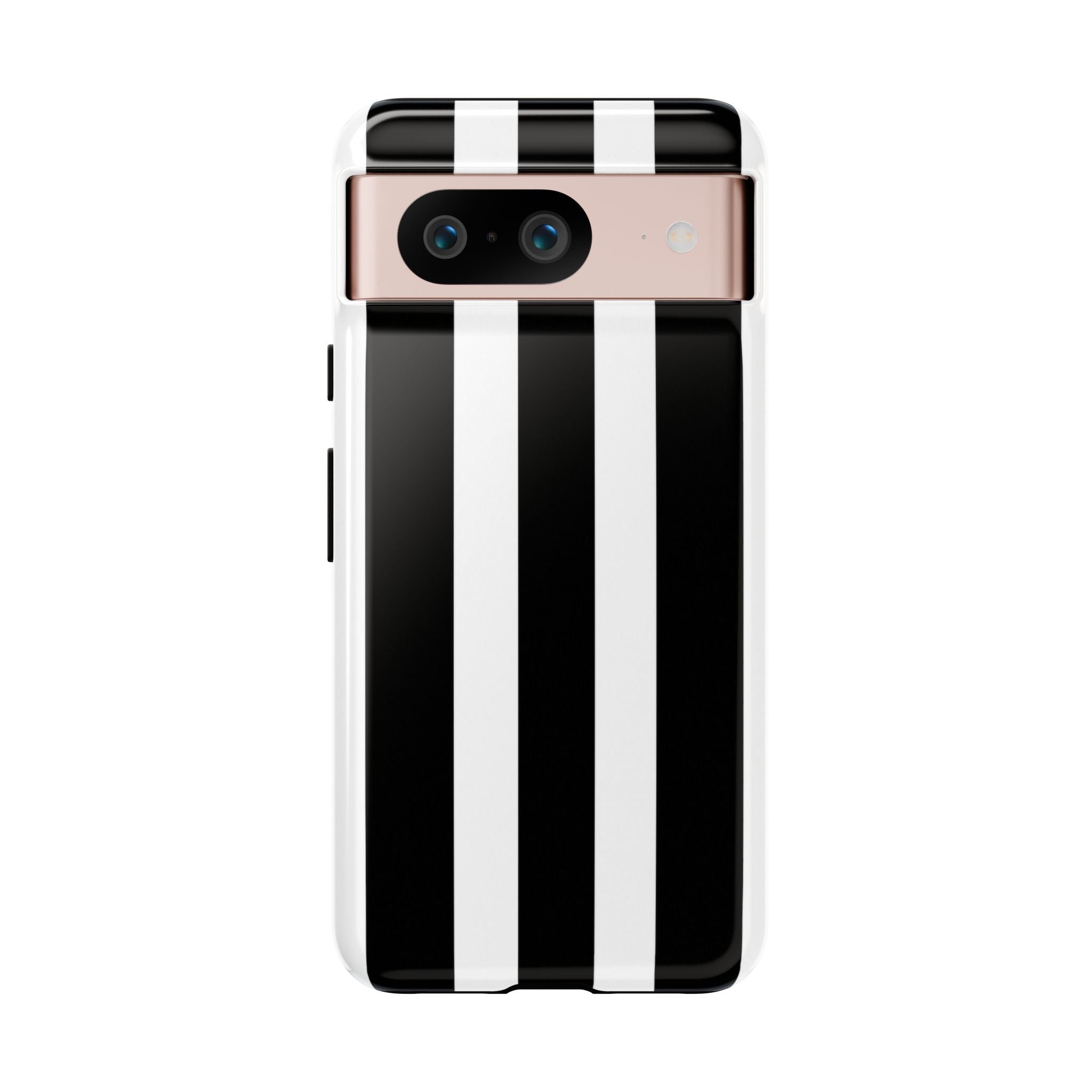 Black & White Vertical Stripe Phone Case — Tough Protective iPhone Cover